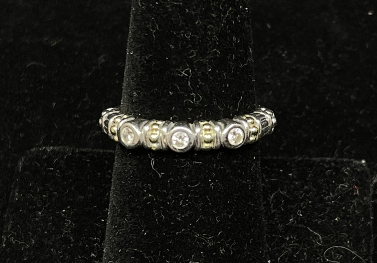 Lagos Rittenhouse Three Diamond Stacking Ring (09B00E)