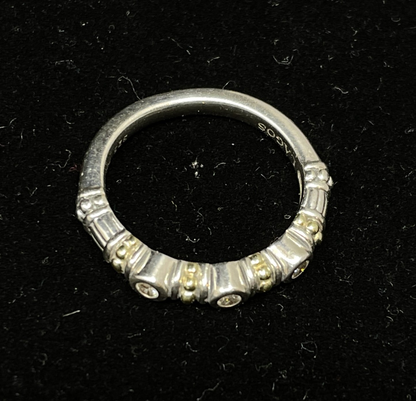 Lagos Rittenhouse Three Diamond Stacking Ring (09B00E)