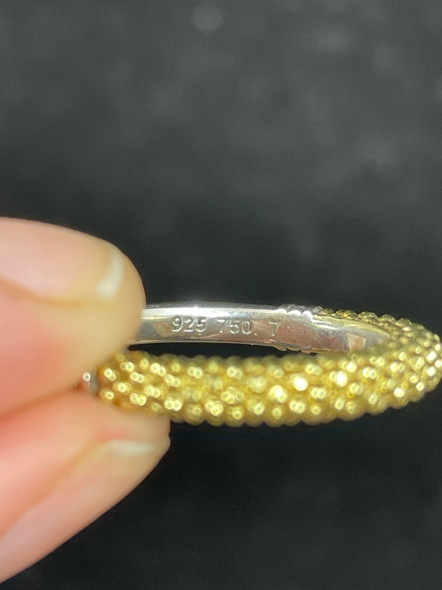 Lagos 18K Caviar Stacking Ring (09B00F)