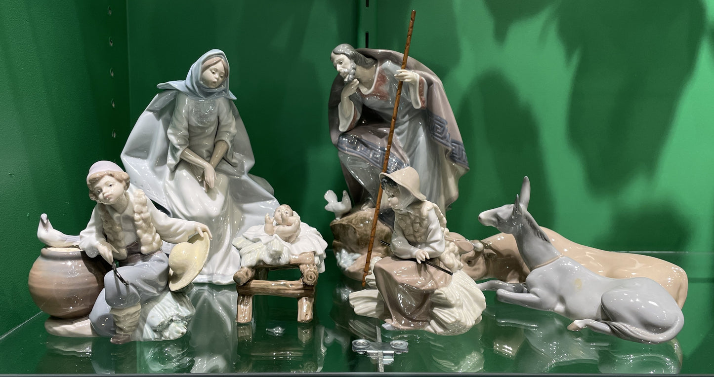 Lladro 1990s Nativity, 6 pcs, RARE (00S009)