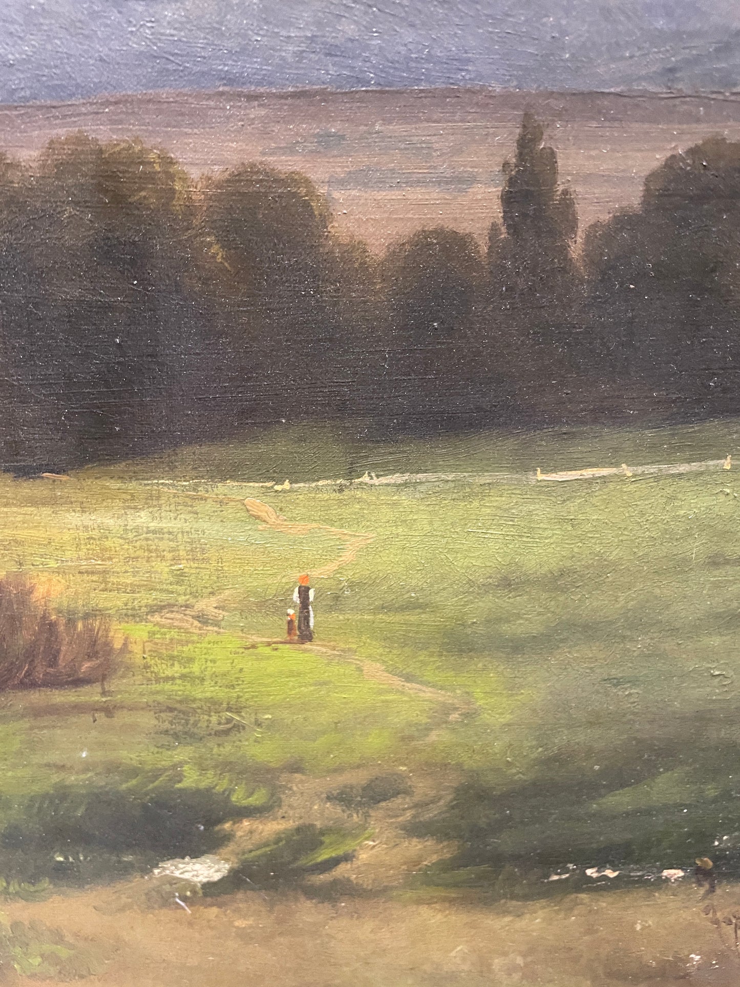 Michael Haller (Austrian, 19th Century) Landscape AS IS (0M1005)