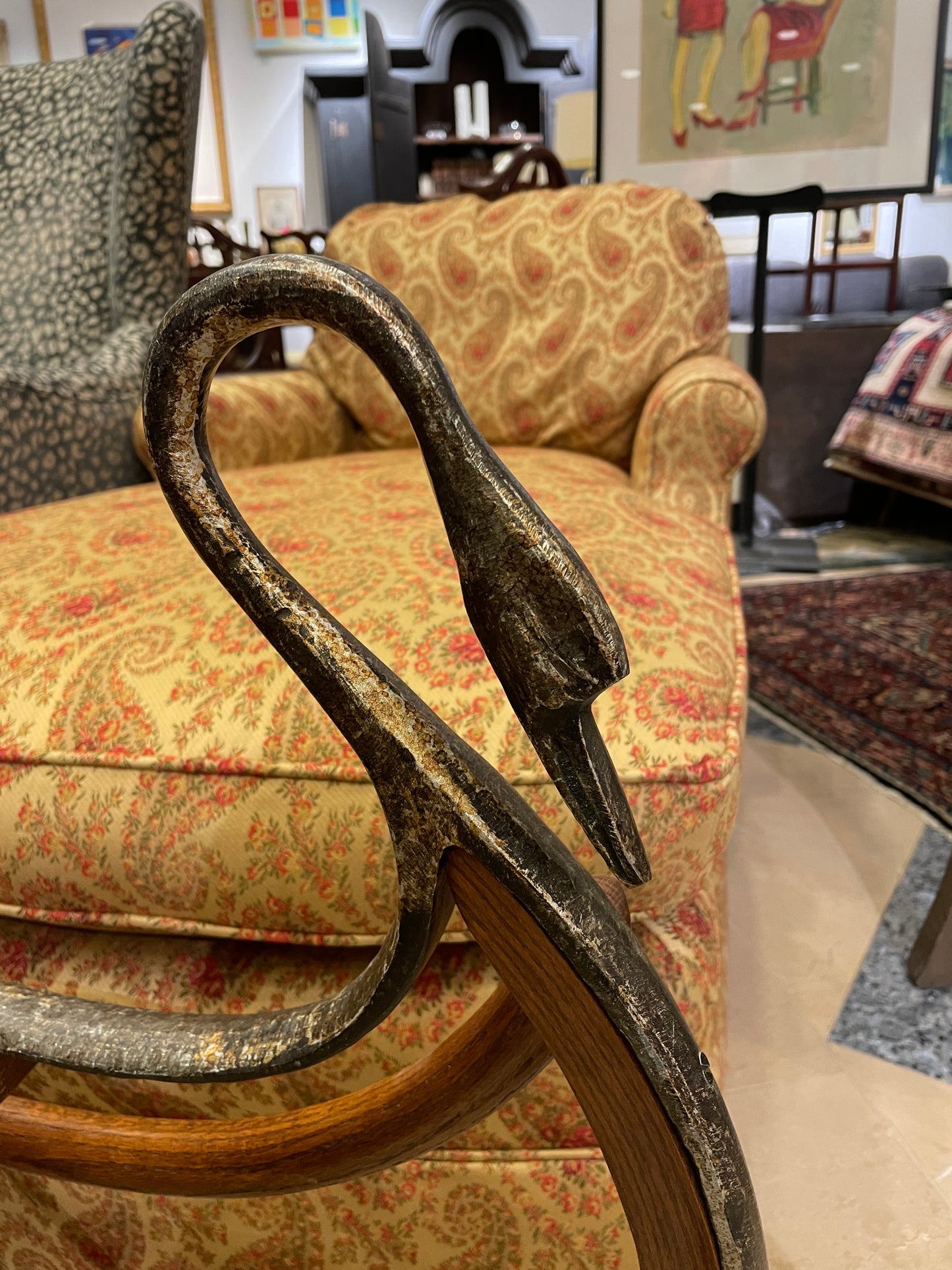 Sleigh Style Coffee Table (0ID001)