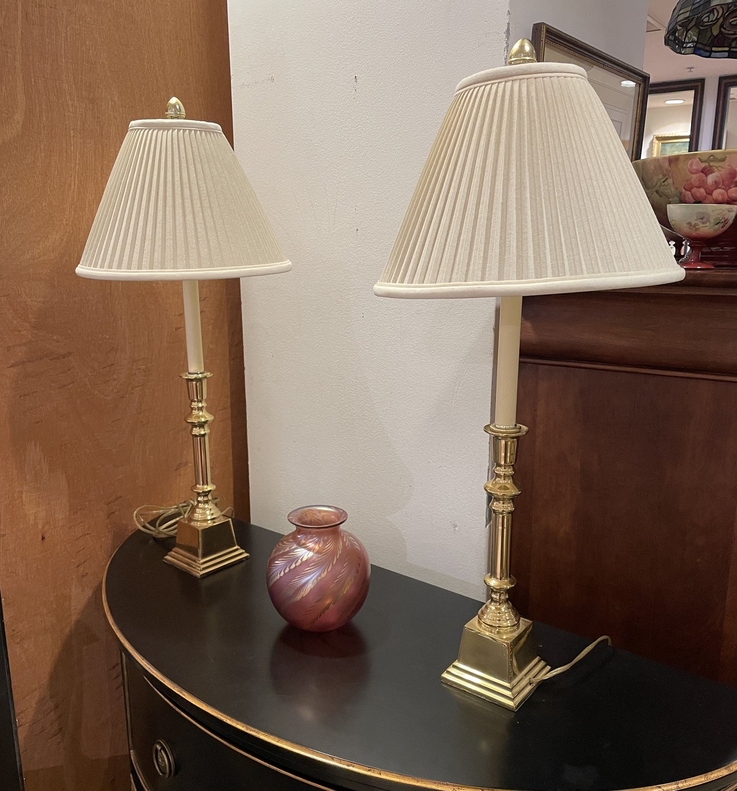 Pr. Brass Candlestick Lamps (0ID002)