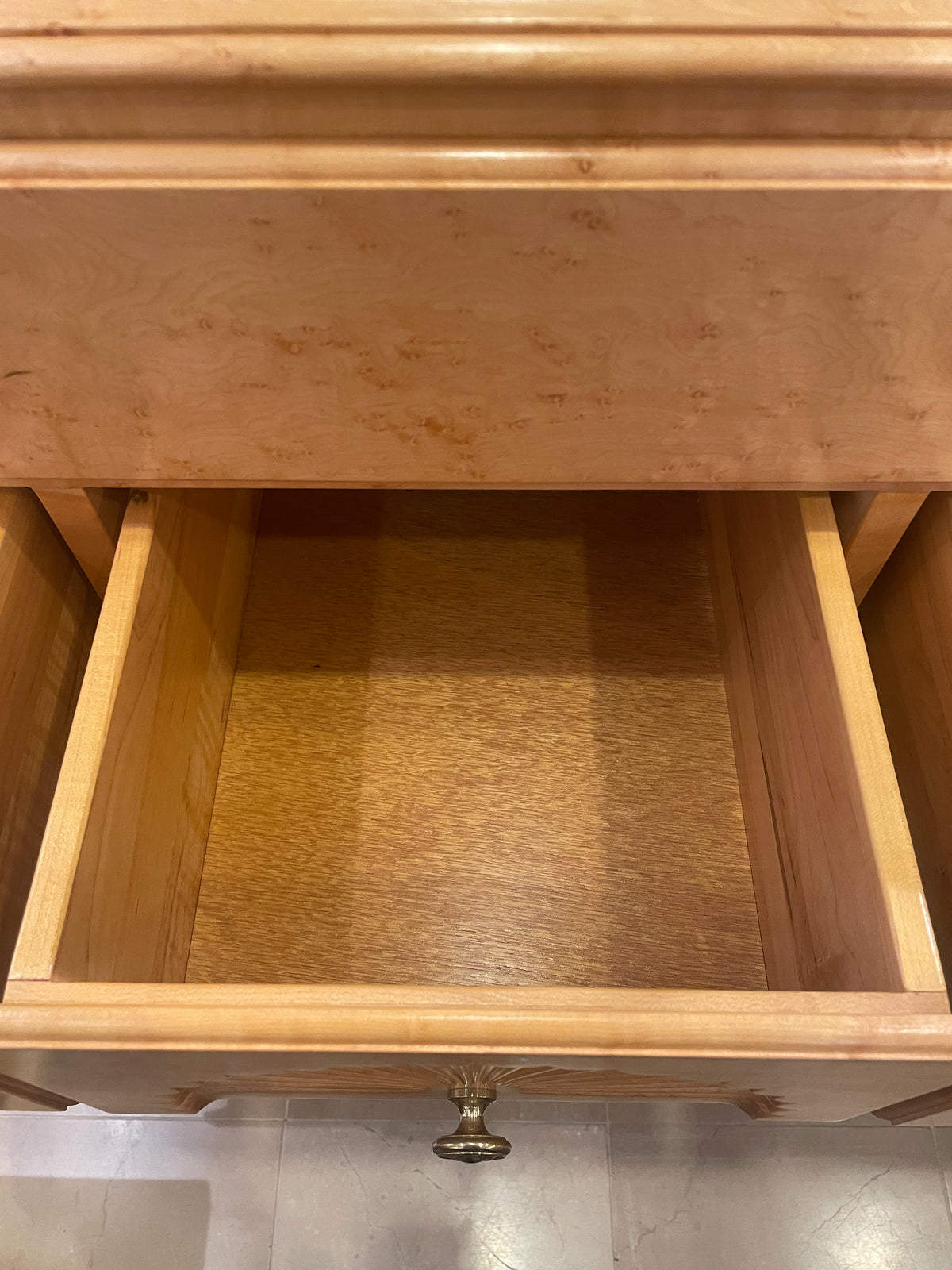 Birdseye Maple Queen Anne Style Highboy by Lester Yoder (0PV001)