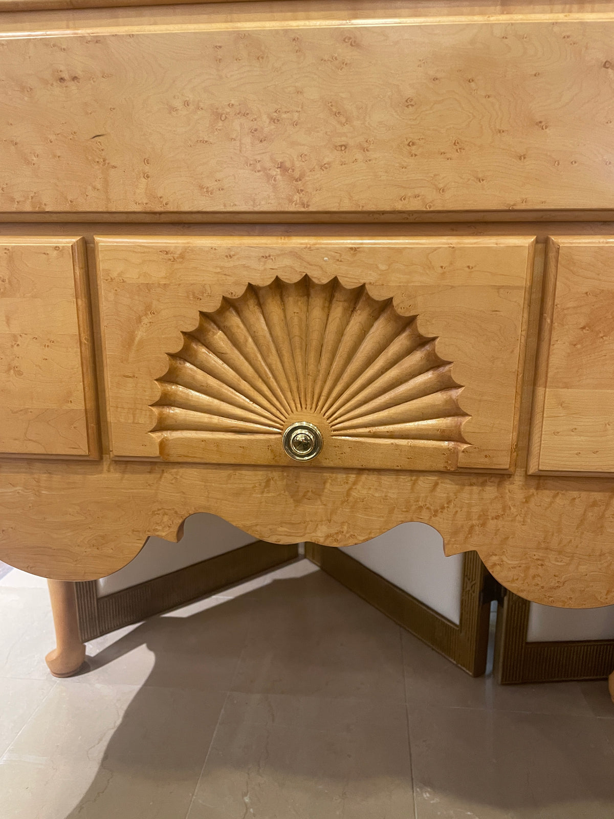 Birdseye Maple Queen Anne Style Highboy by Lester Yoder (0PV001)
