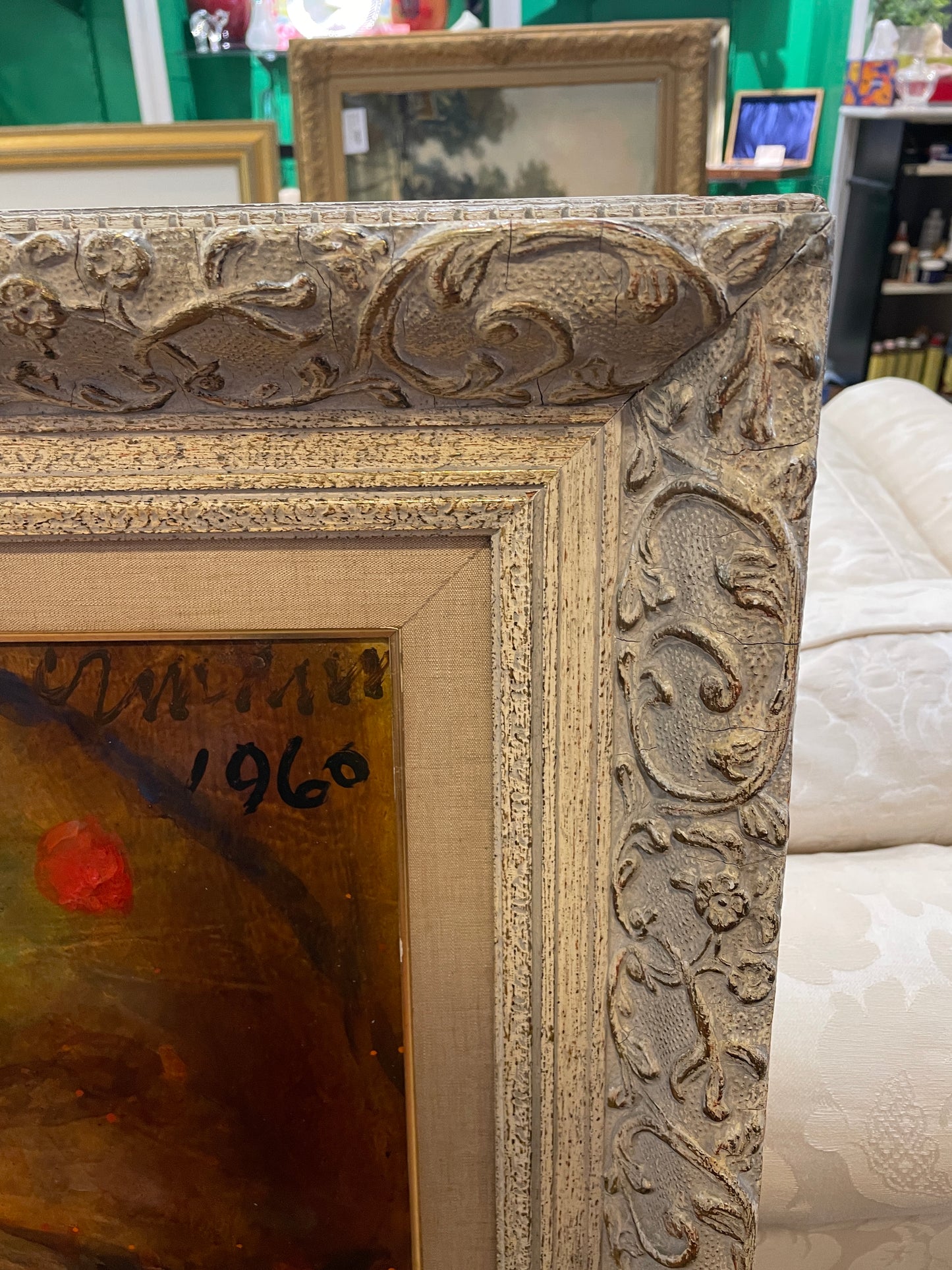 Vintage Oil on Board, "The Fool" signed. 1960s (0JL013)