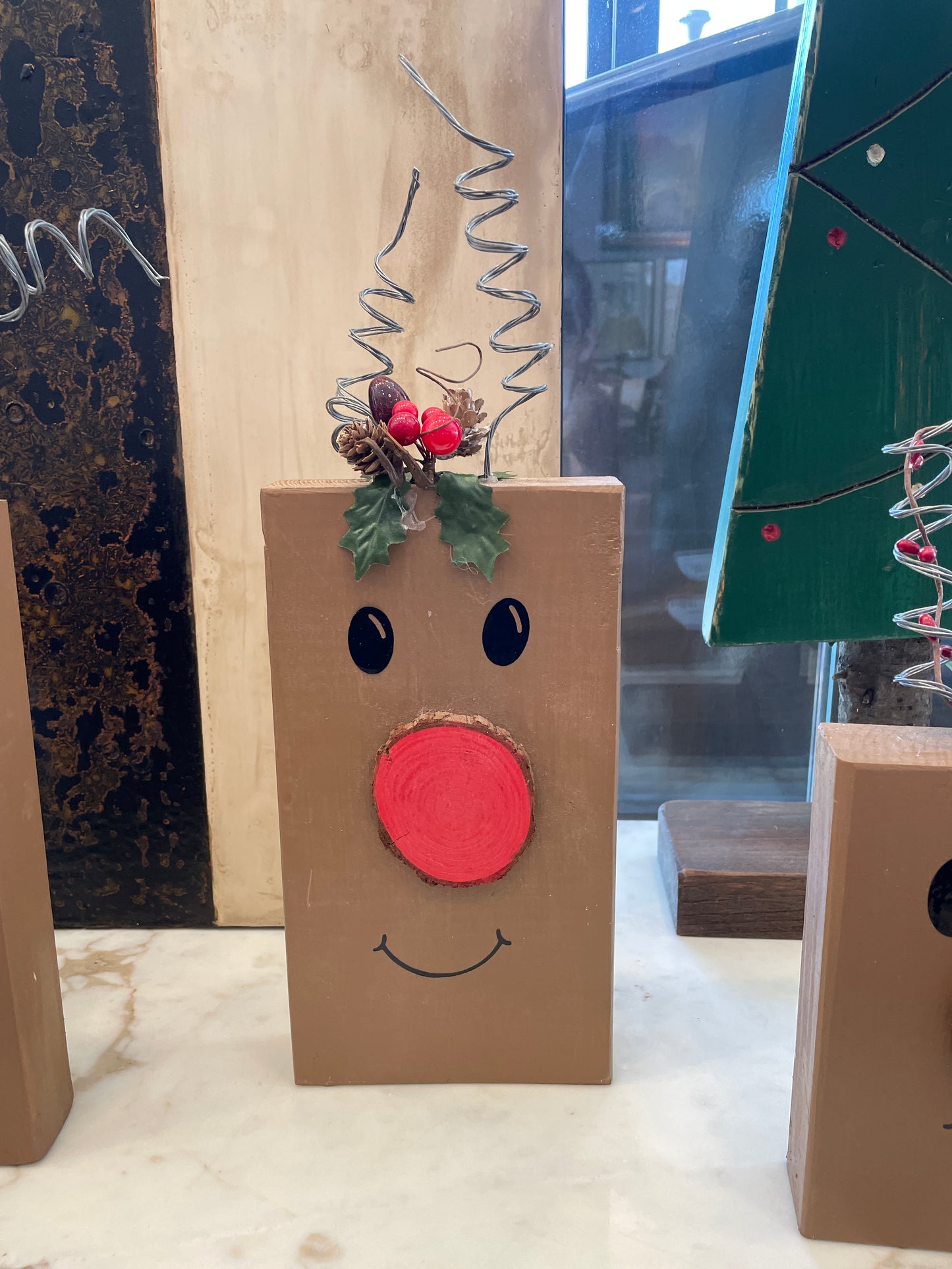 Woodblock Reindeer (00O00E)