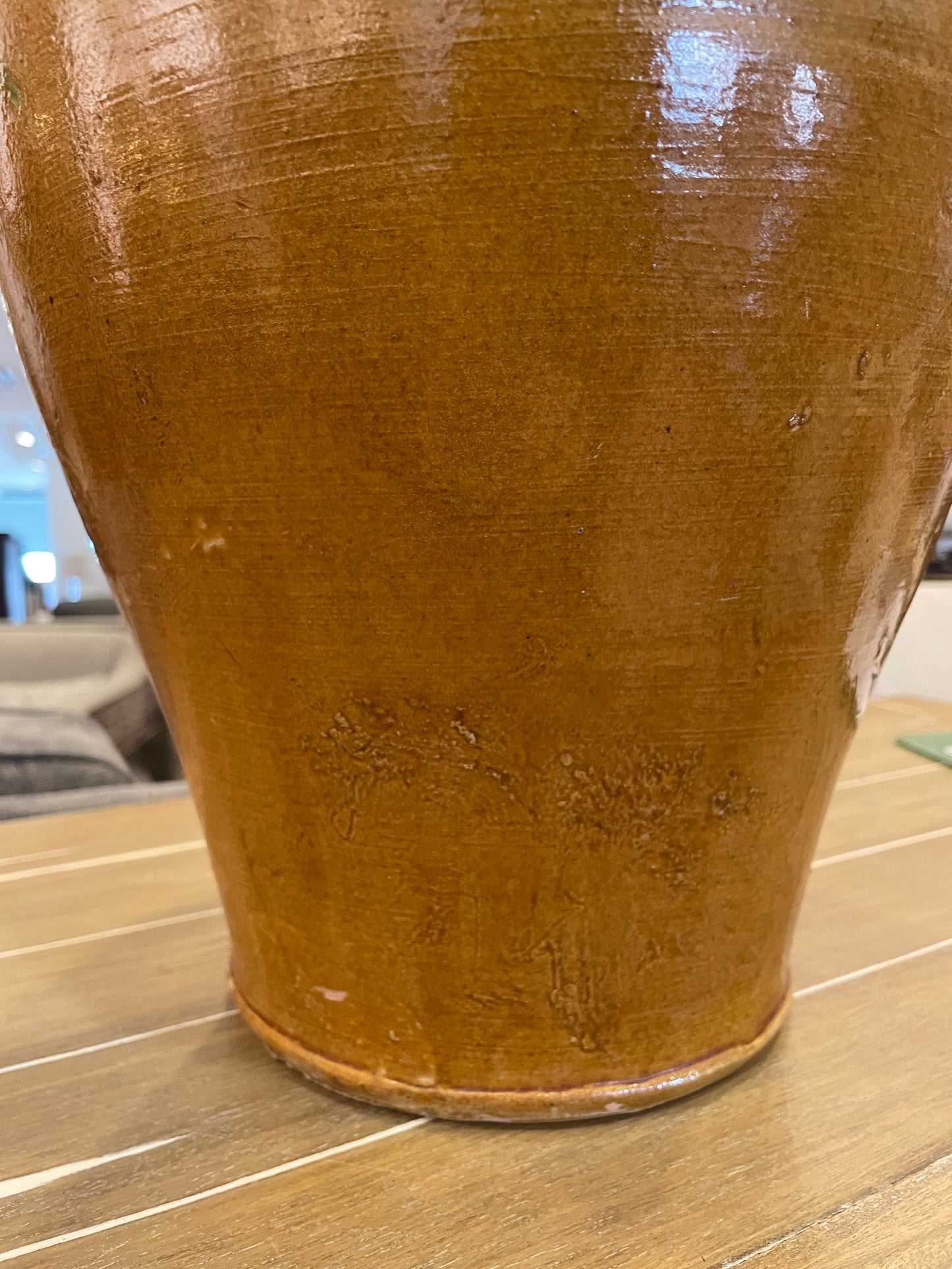 French Confit Pot in Green and Gold (0JL00O)