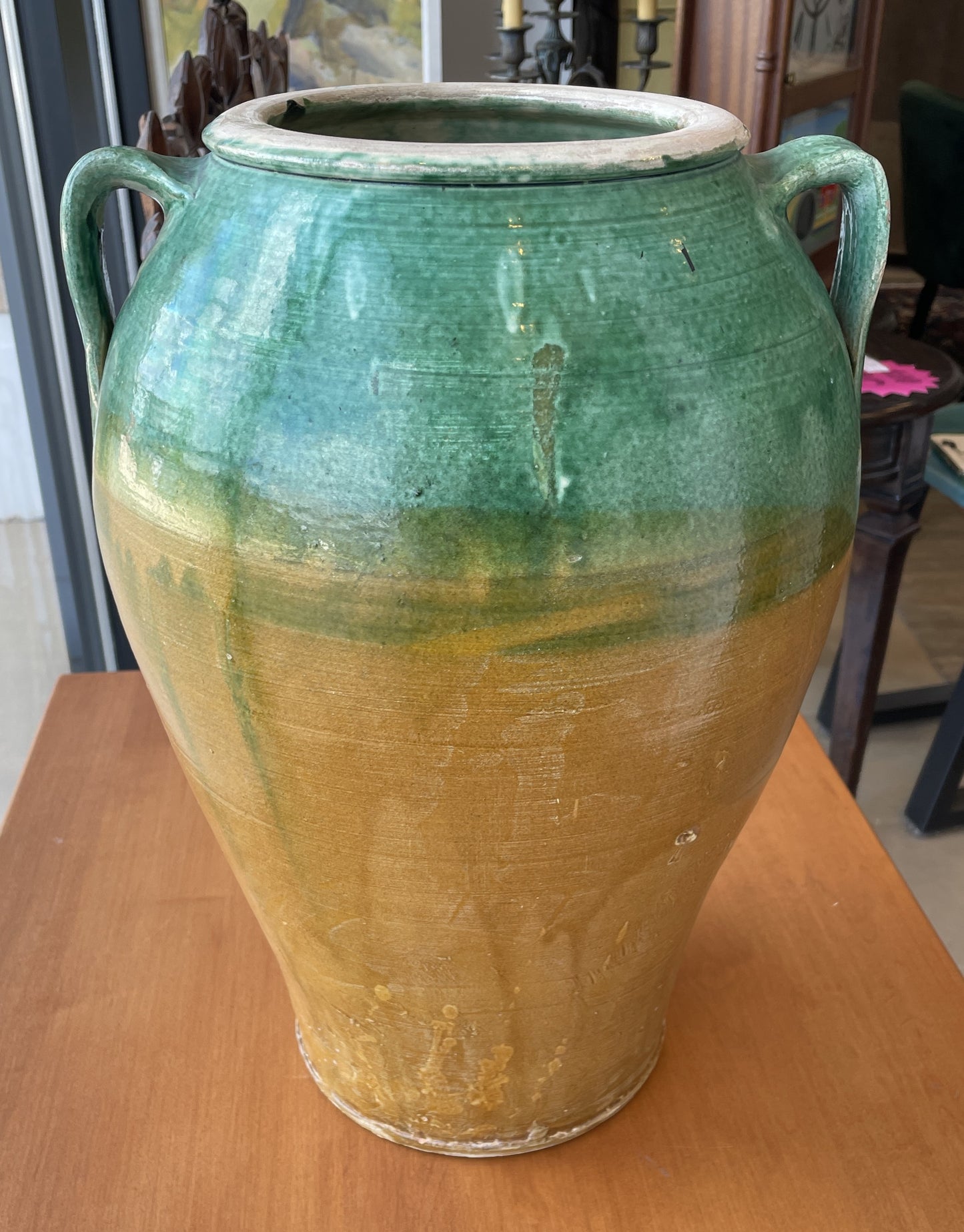 French Confit Pot in Green and Gold (0JL00P)
