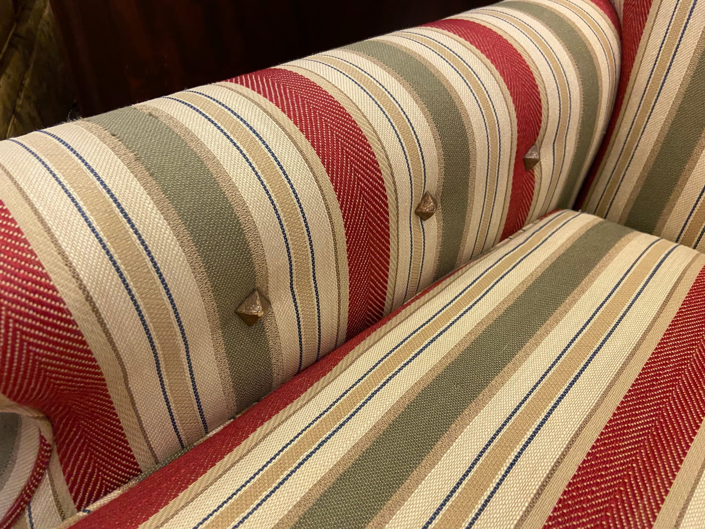 Pair of Striped Occasional Chairs (25589)