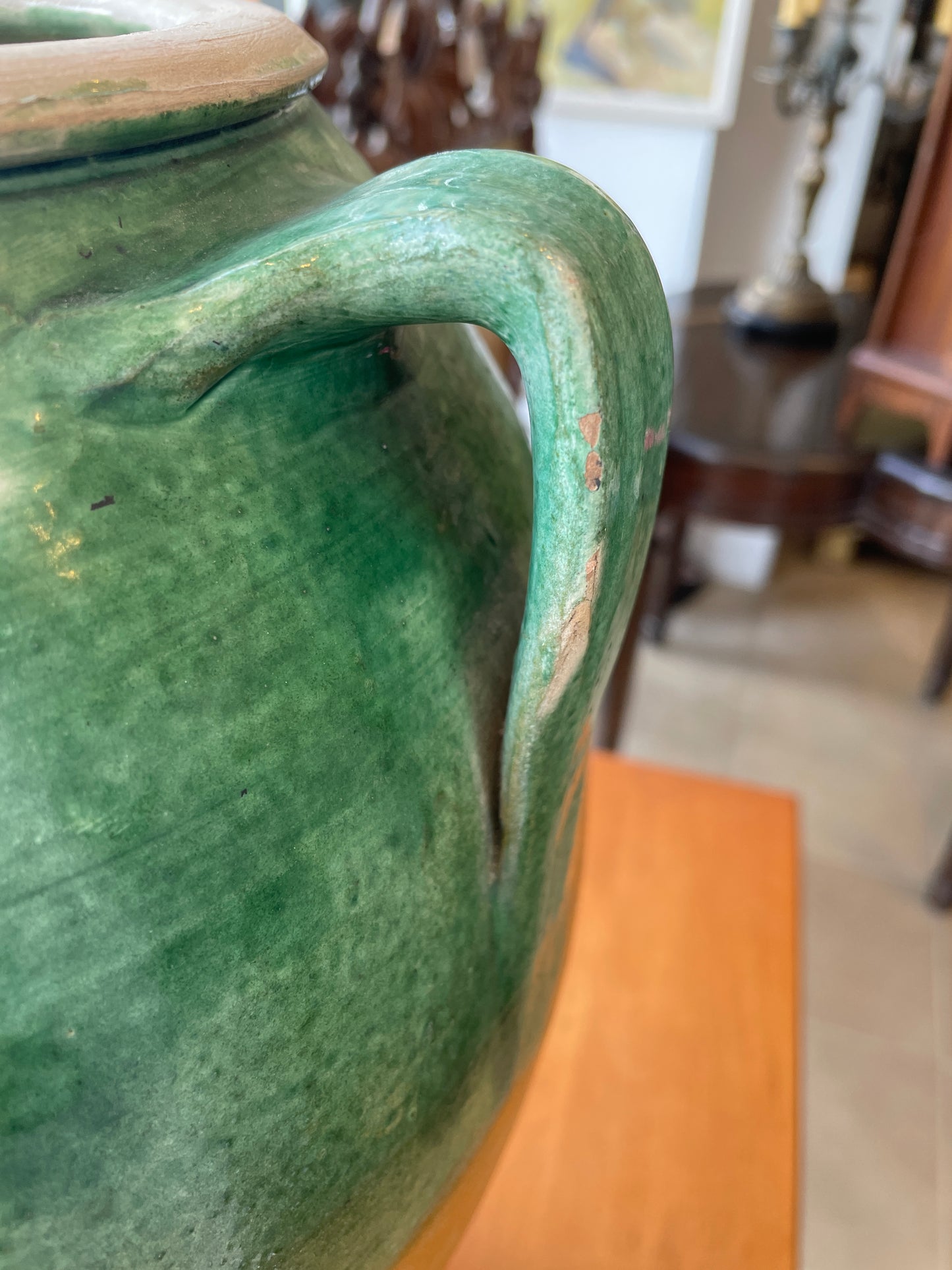 French Confit Pot in Green and Gold (0JL00P)