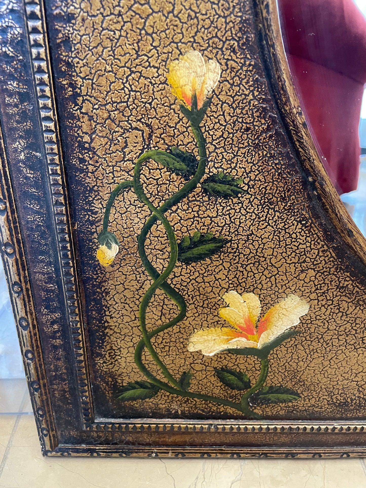 Floral Painted Mirror (0JL00K)