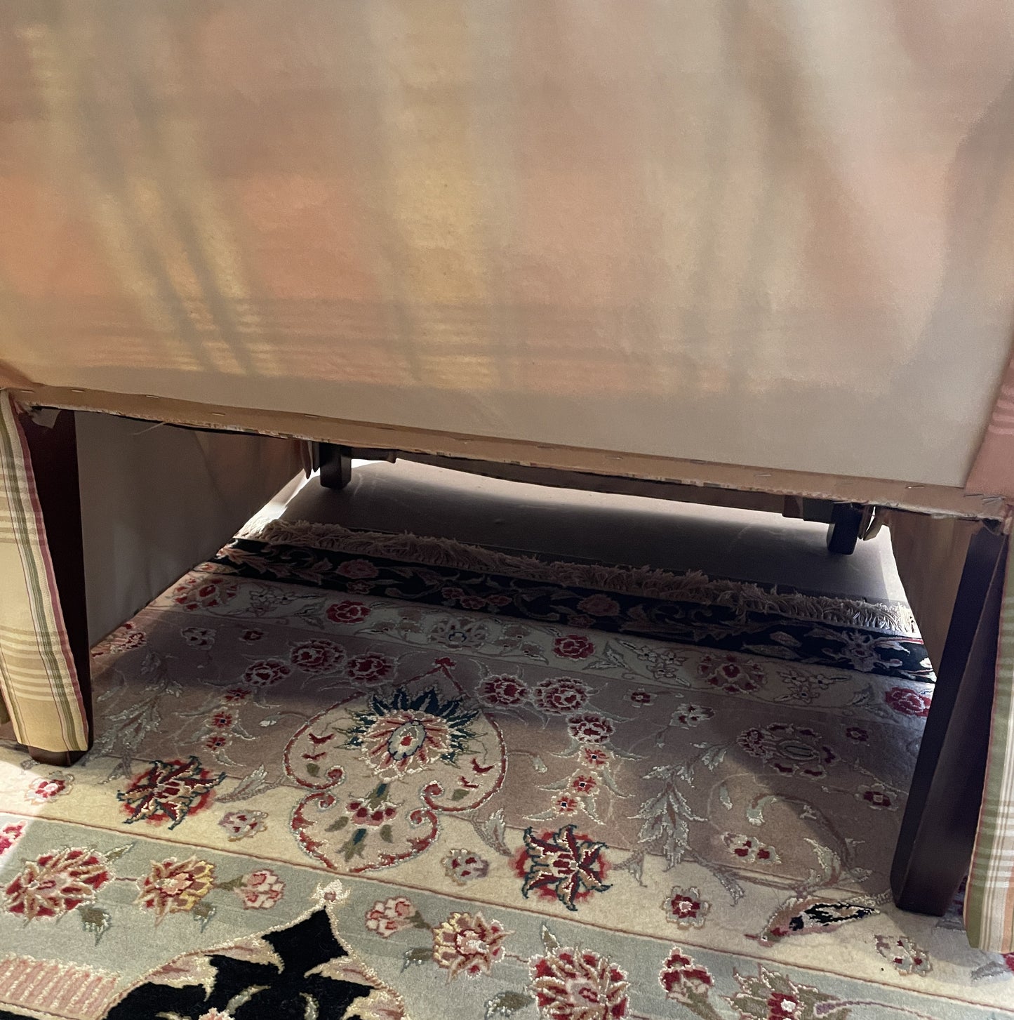 Striped Ethan Allen Chair (Two available 0M3001 and 0M3002)