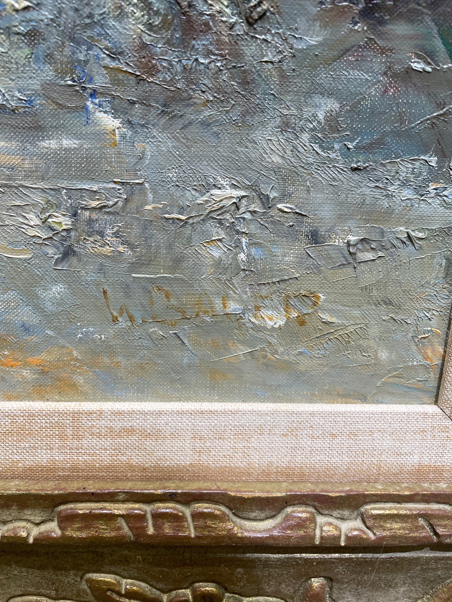 Willi Bauer, German (1923-) Oil on Canvas (01D00R)