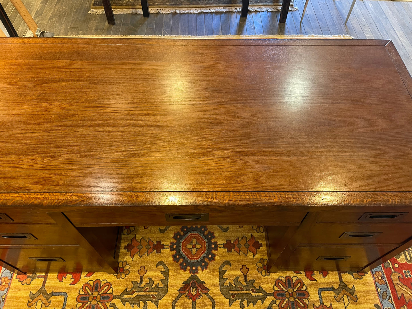 Restoration Hardware Campaign Executive Desk (09W007)