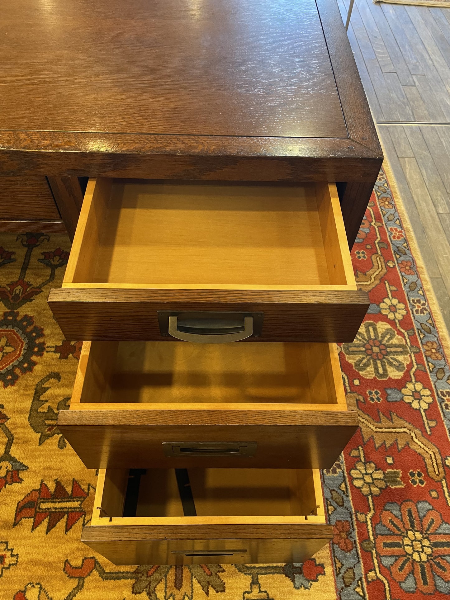 Restoration Hardware Campaign Executive Desk (09W007)