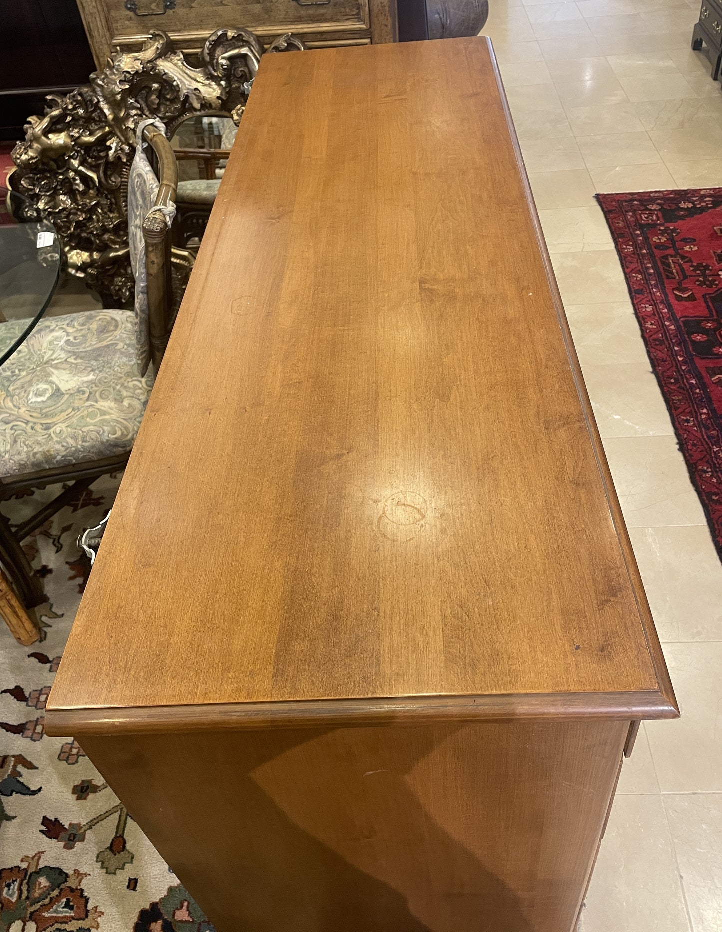 Sprague and Carleton Hard Rock Maple Dresser, Long AS IS (0M4004)