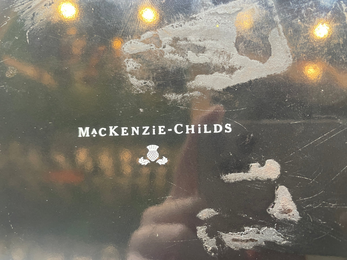Mackenzie-Childs Black Flower Market 3qt Pot, AS IS (0PT001)