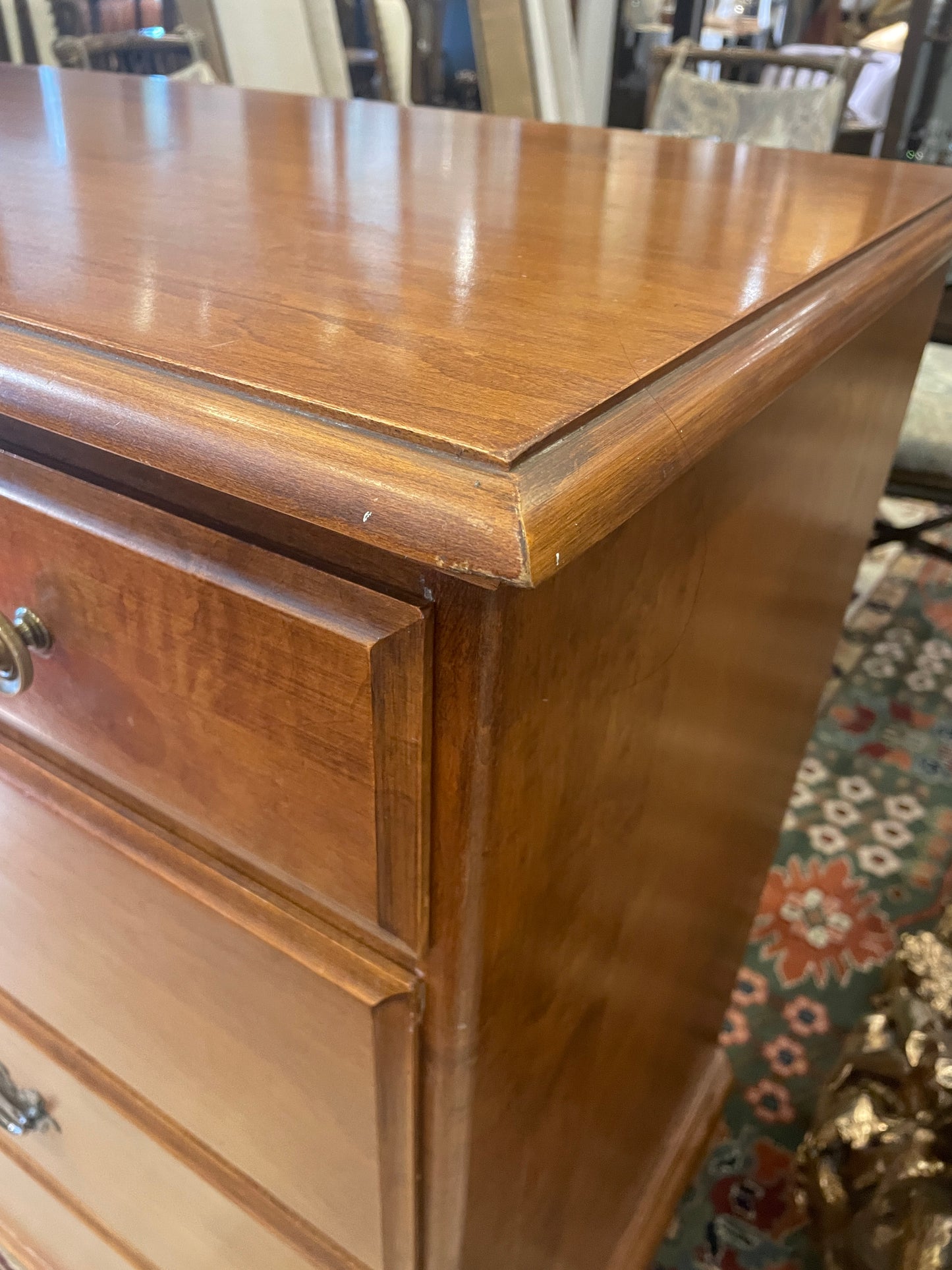 Sprague and Carleton Hard Rock Maple Dresser, Long AS IS (0M4004)