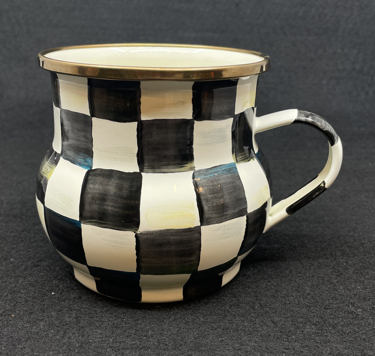 Mackenzie-Childs Courtly Check Enamel Mug (Four available 0PT002)