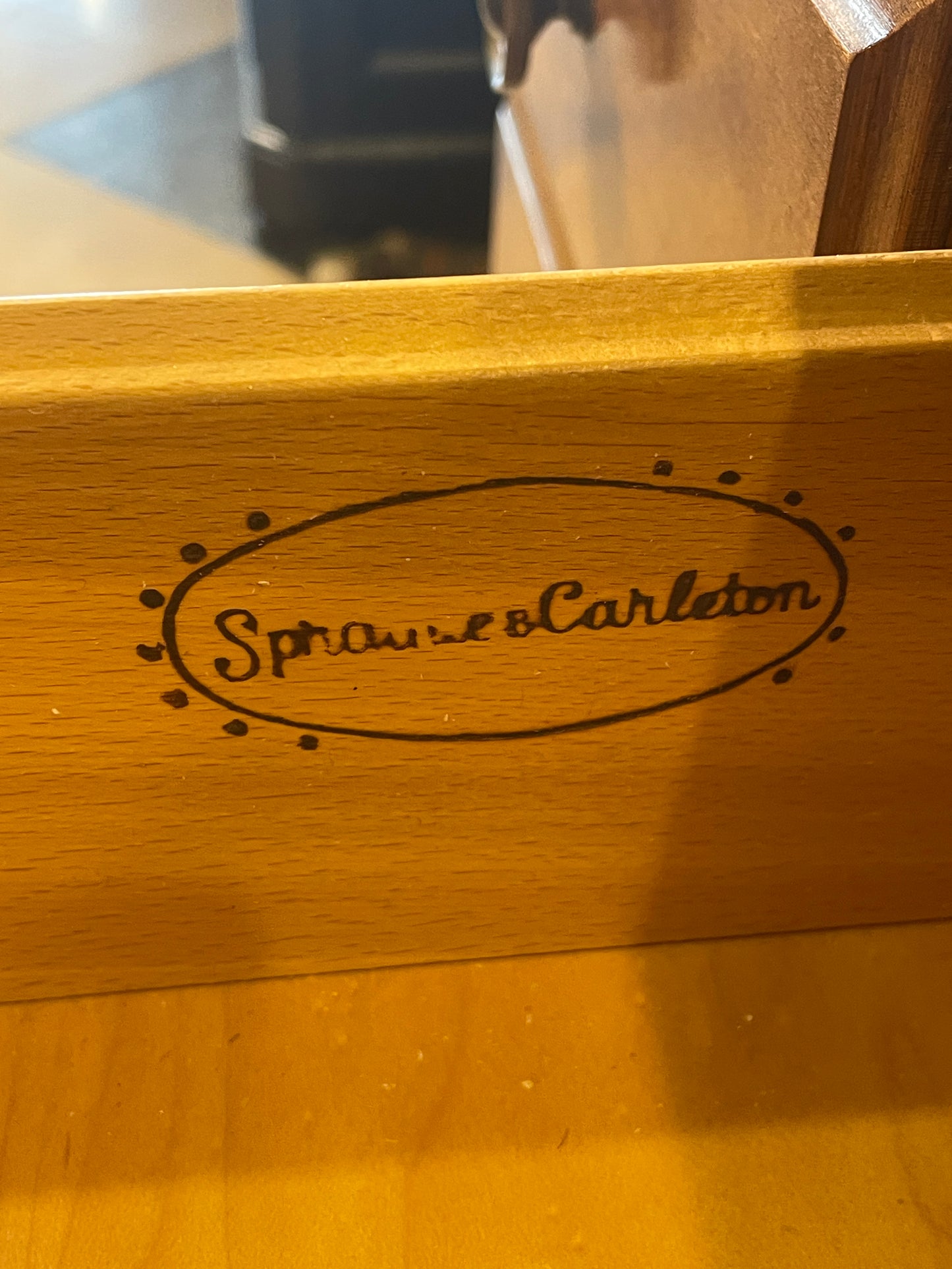 Sprague and Carleton Hard Rock Maple Dresser, Long AS IS (0M4004)