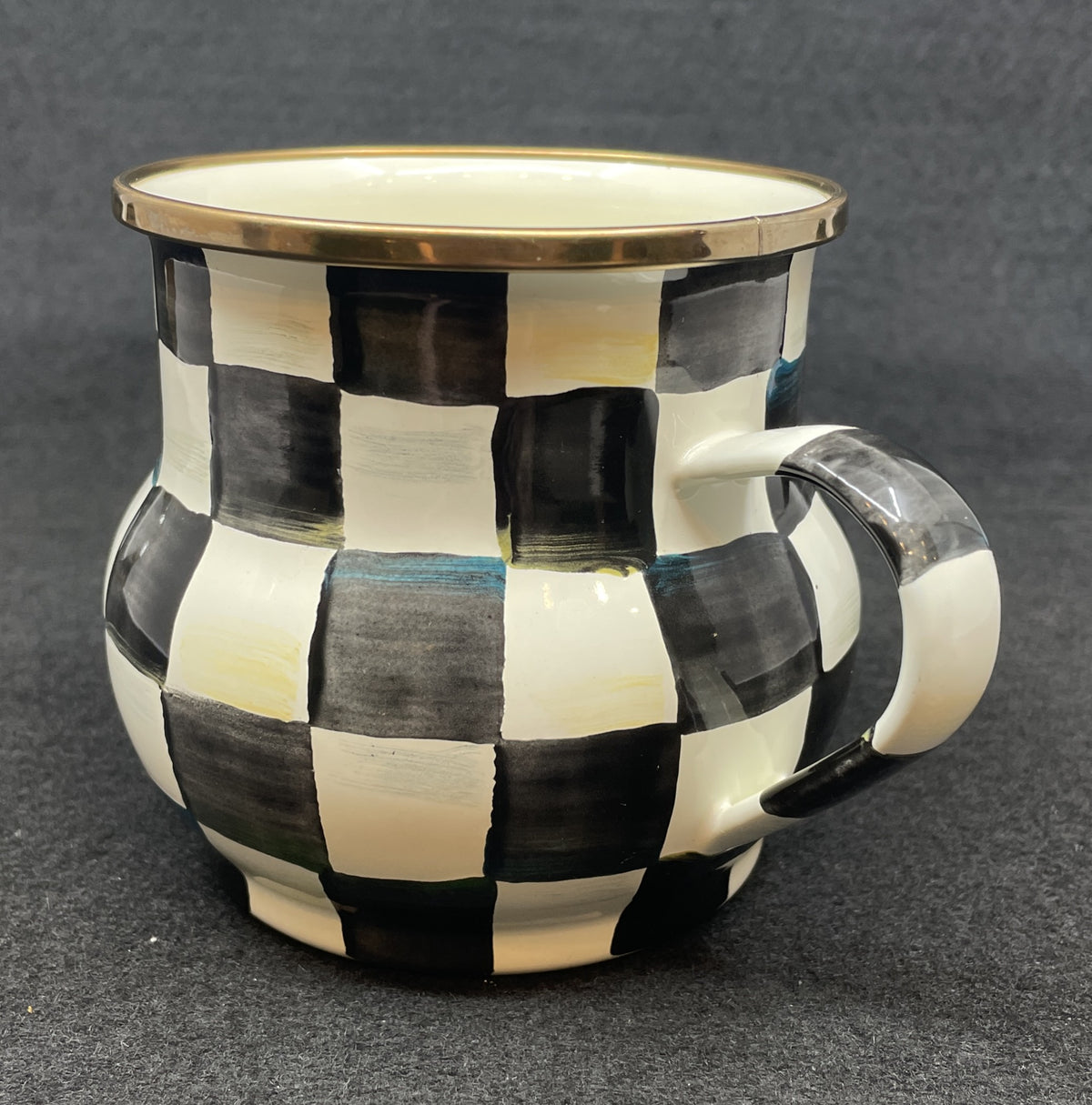 Mackenzie-Childs Courtly Check Enamel Mug (Four available 0PT002)