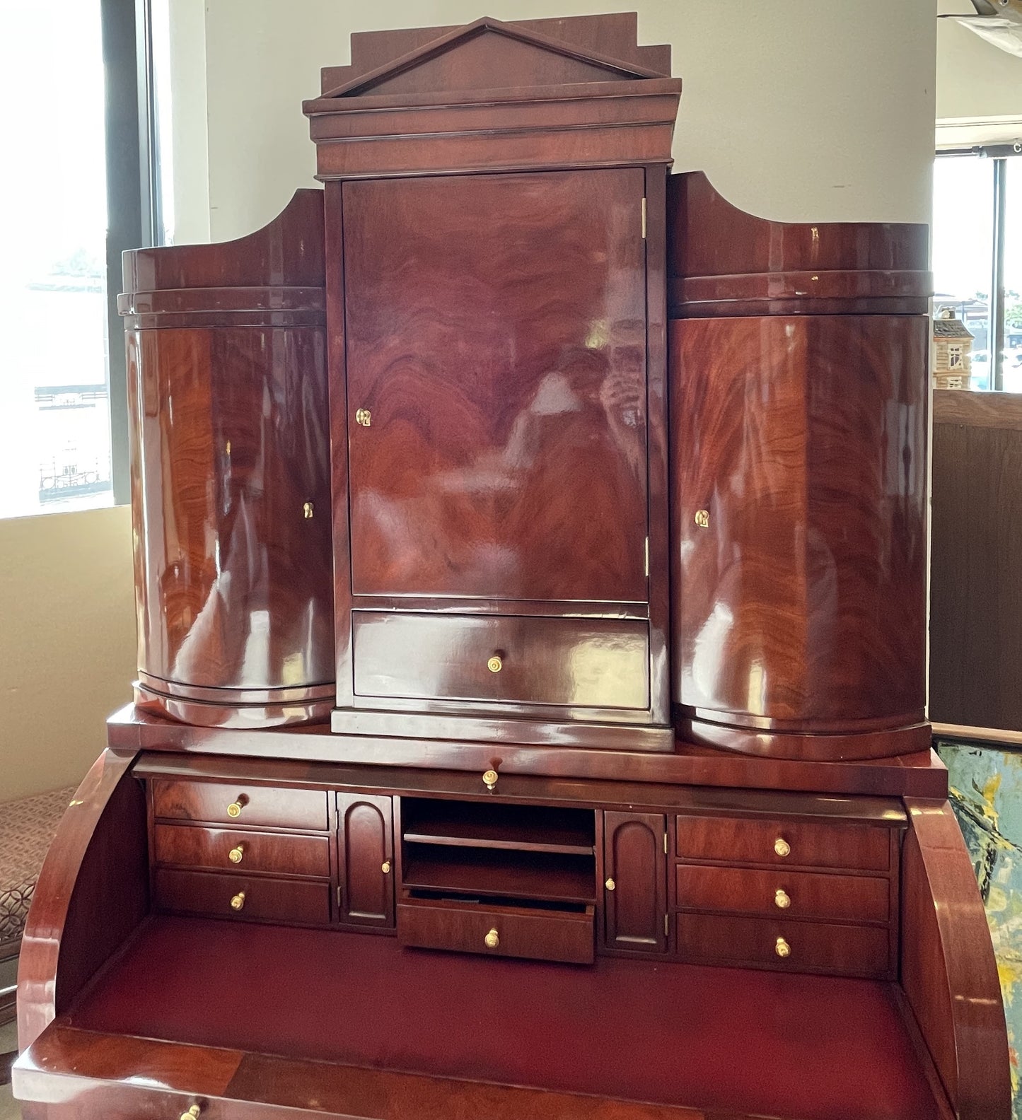 Ralph Lauren Mahogany Secretary Desk (9APHDH)