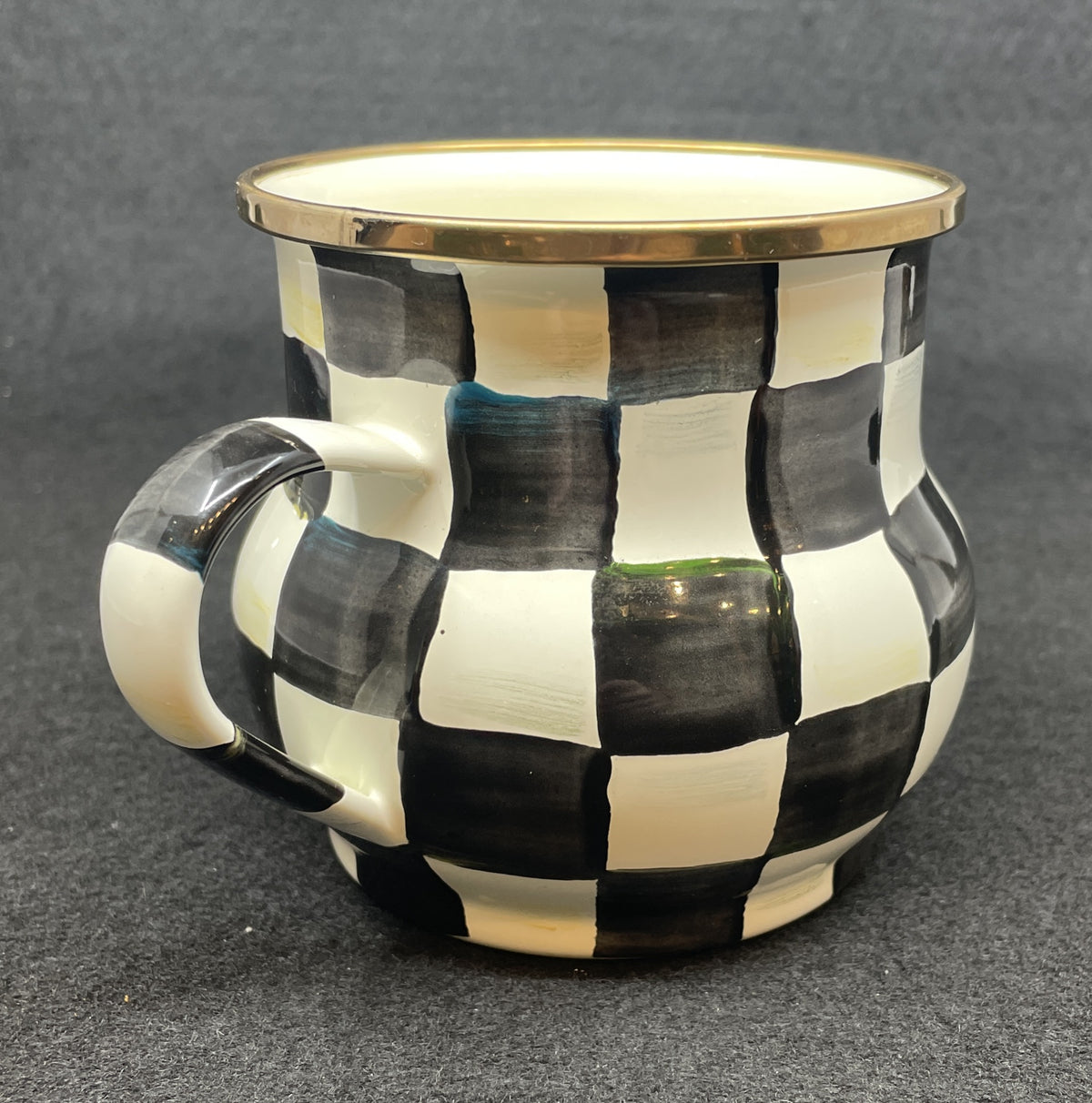 Mackenzie-Childs Courtly Check Enamel Mug (Four available 0PT002)