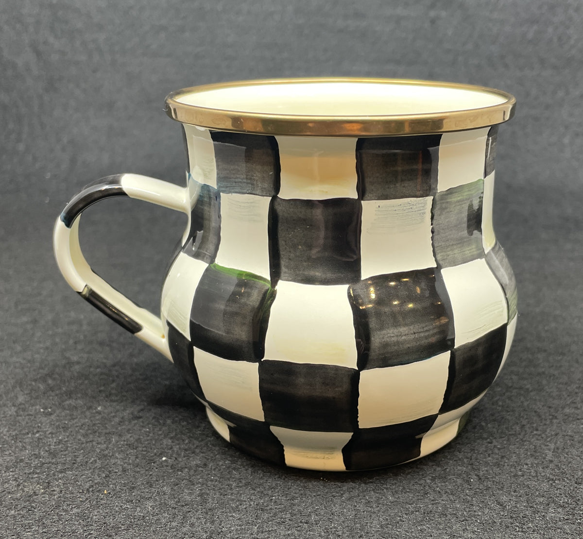 Mackenzie-Childs Courtly Check Enamel Mug (Four available 0PT002)