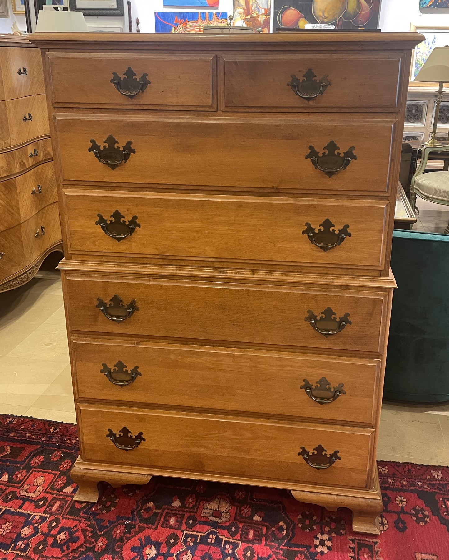 Sprague and Carleton Hard Rock Maple Dresser, Tall AS IS (0M4005)