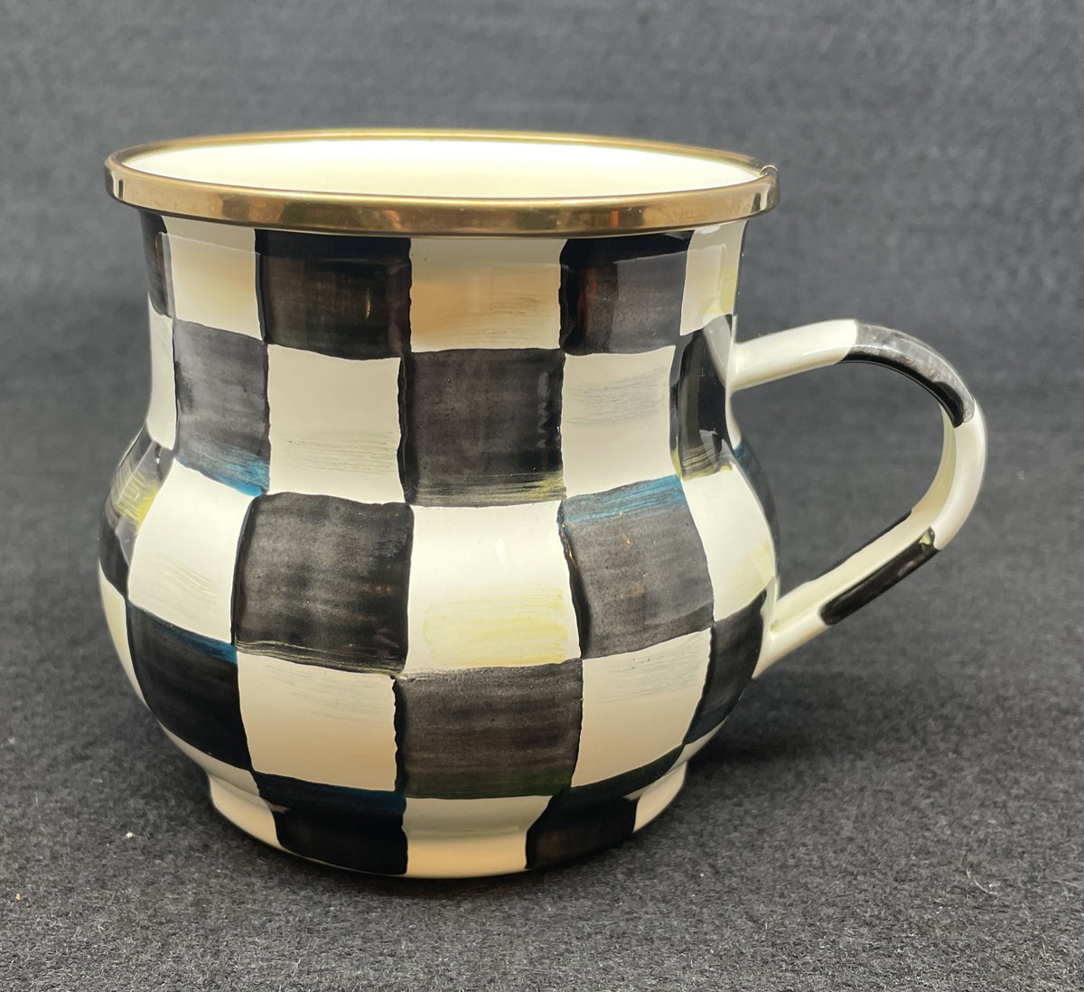 Mackenzie-Childs Courtly Check Enamel Mug (Four available 0PT002)