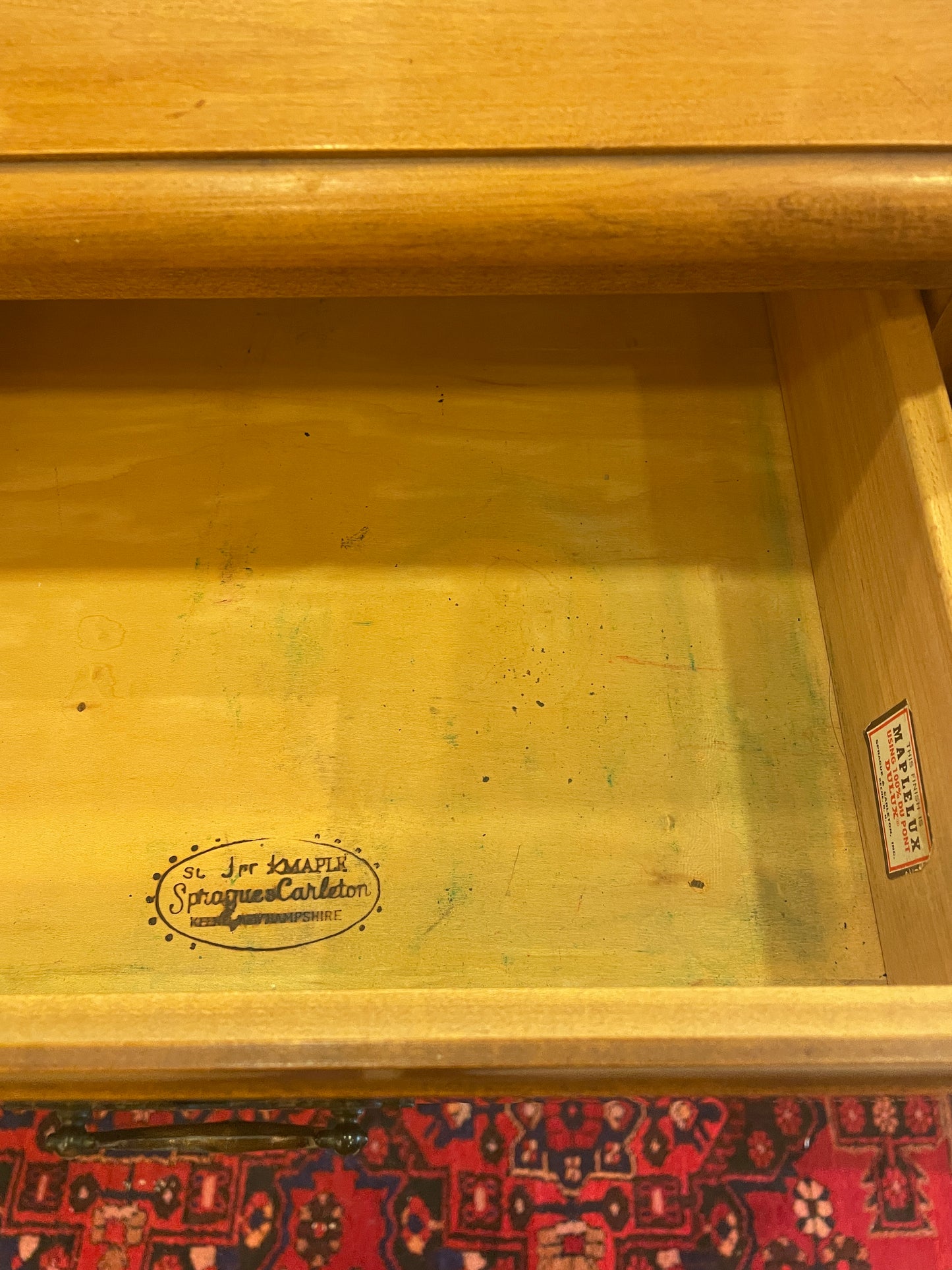 Sprague and Carleton Hard Rock Maple Dresser, Tall AS IS (0M4005)