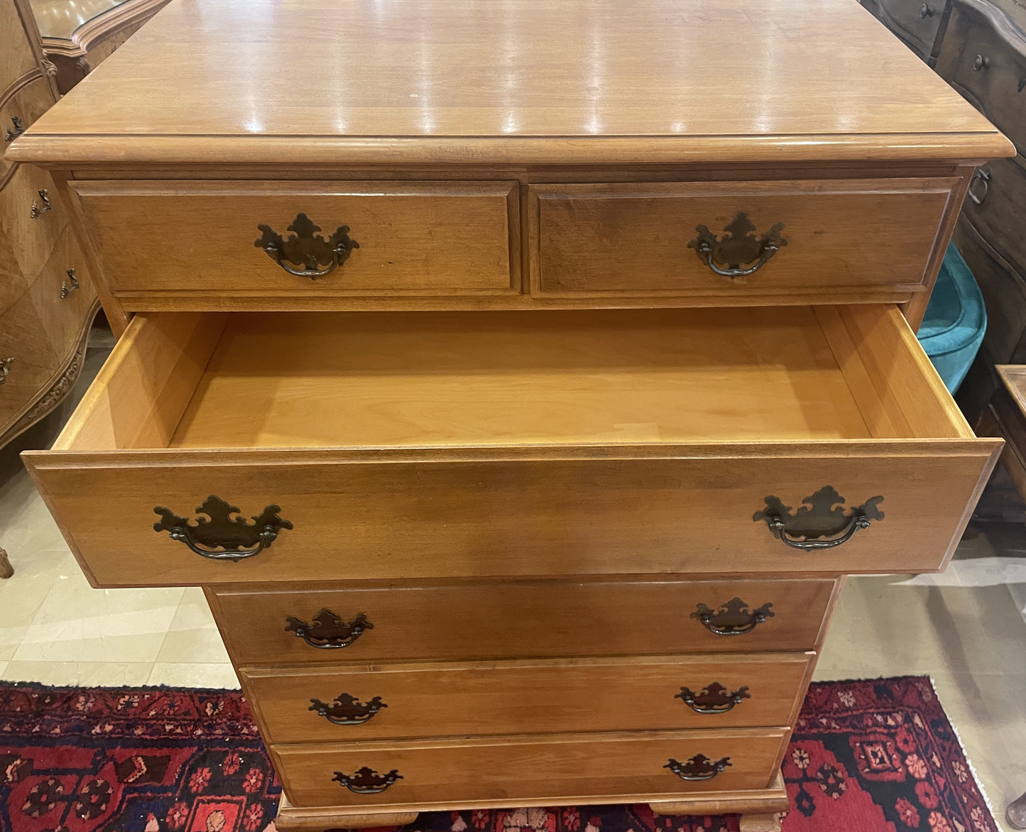 Sprague and Carleton Hard Rock Maple Dresser, Tall AS IS (0M4005)
