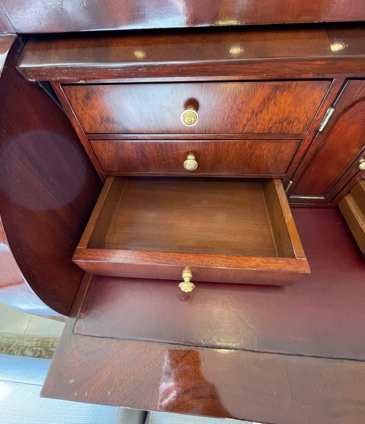 Ralph Lauren Mahogany Secretary Desk (9APHDH)