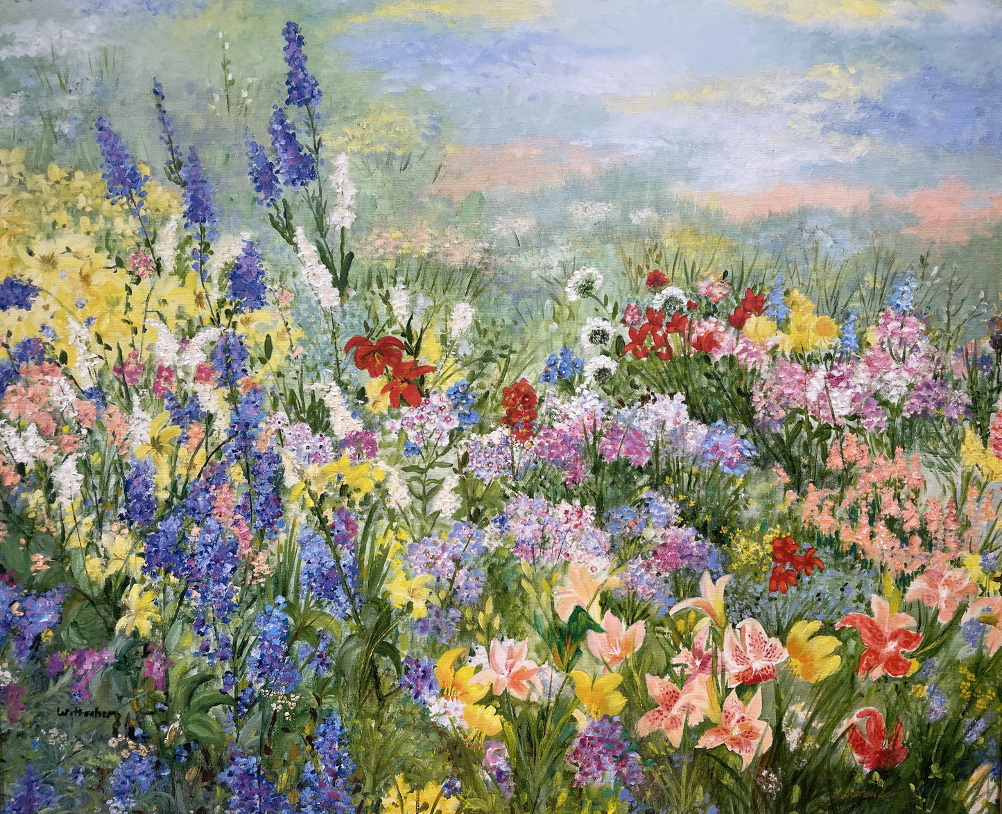 J Wittenberg Field of Flowers Giclee (0I800F)
