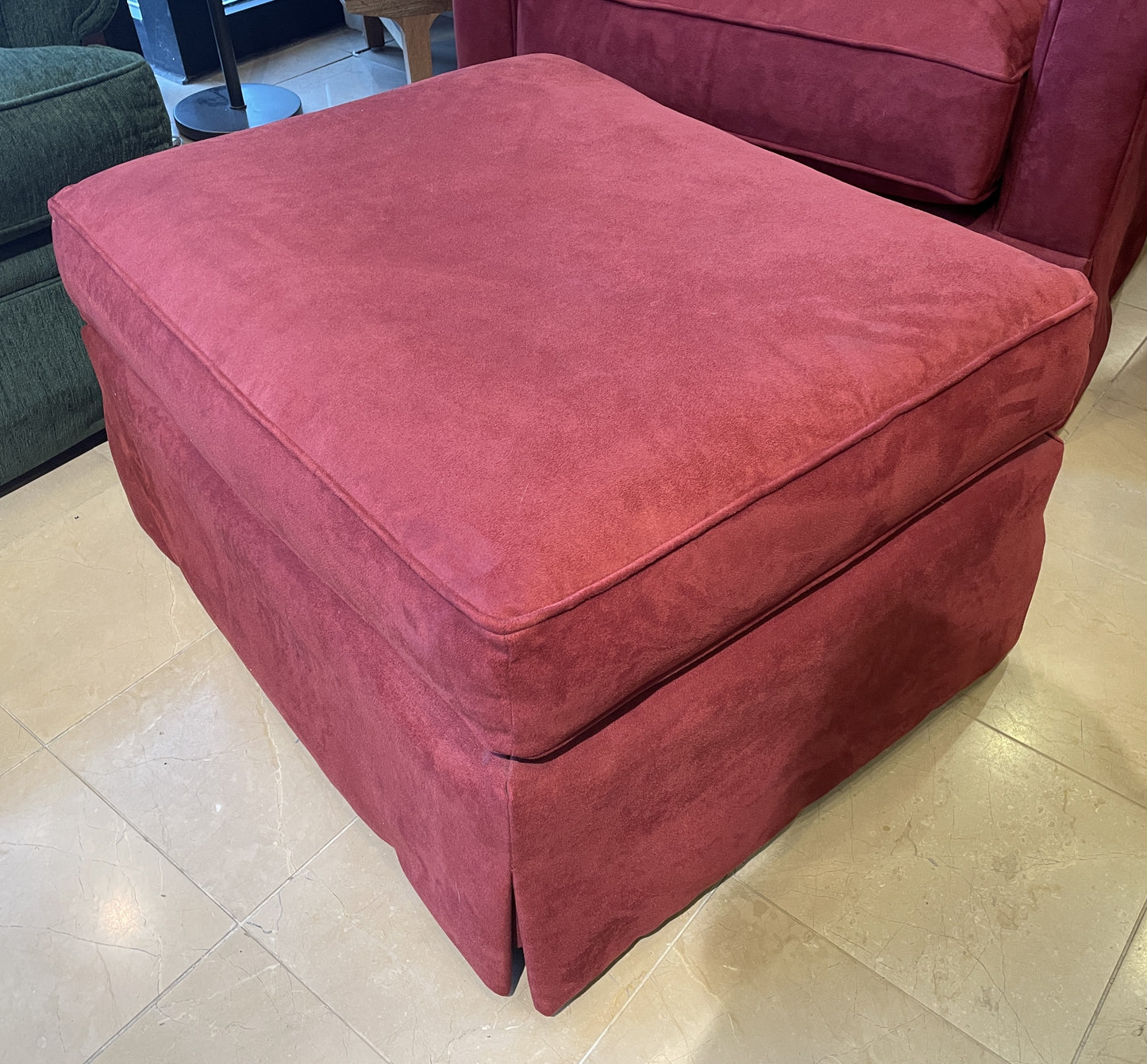 Arhaus Baldwin Oversized Swivel Chair with Ottoman (Two available 0M2001 and 0M2002)
