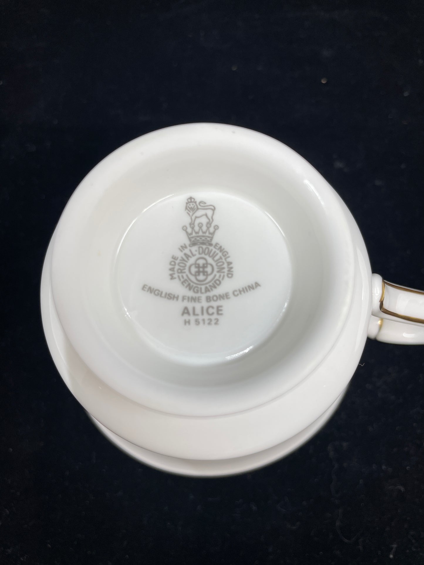 Royal Doulton "Alice" Cup and Saucer (Twelve available) (0HP01C)