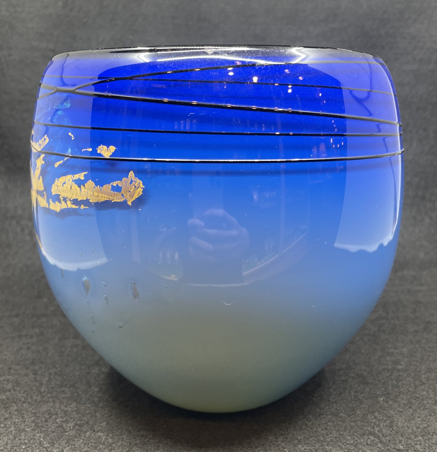 Gary Zack Handblown Art Glass Vase, 1980s (0CS004)