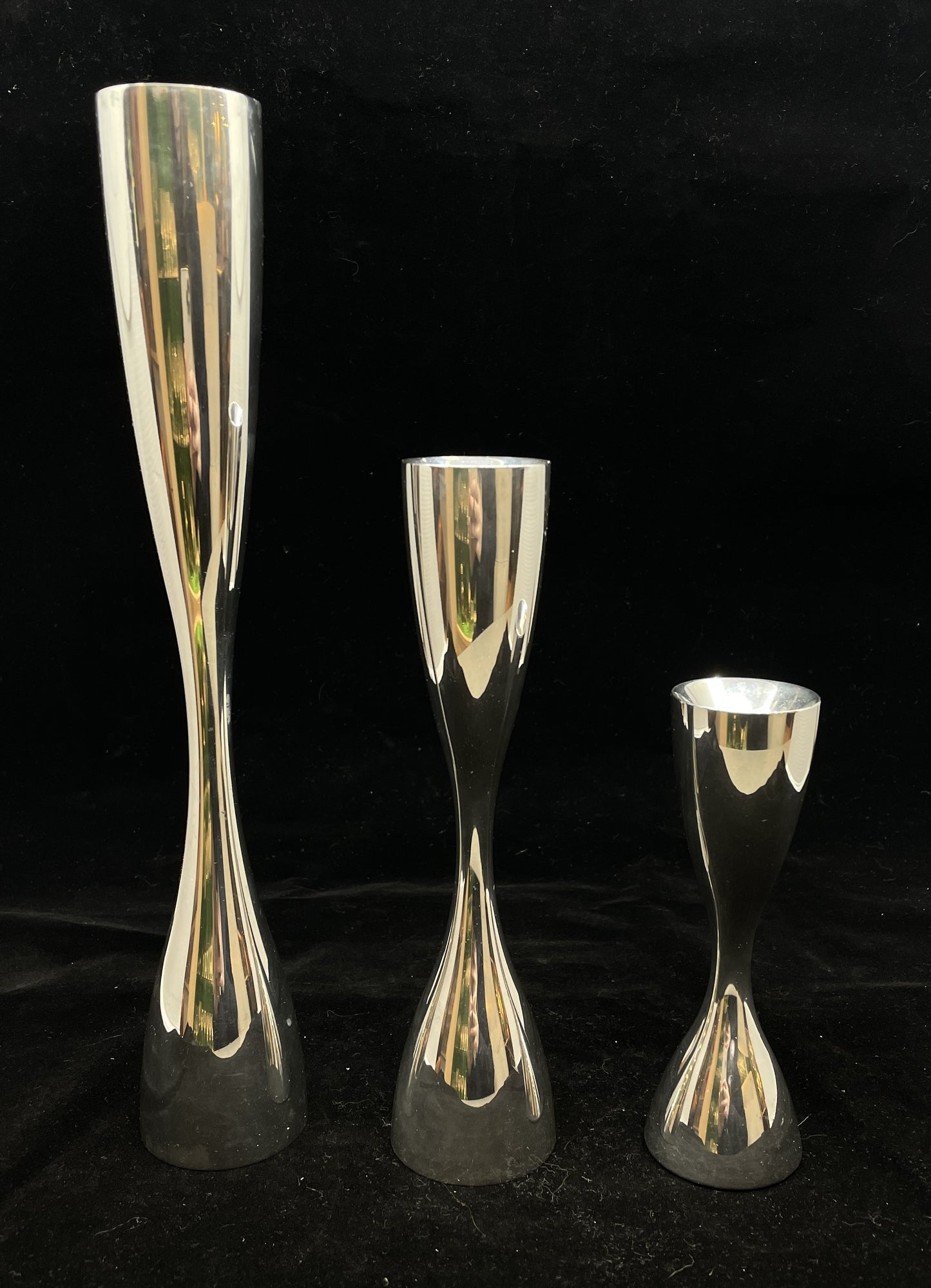 Nambe Set of 3 Candlesticks (0II005)
