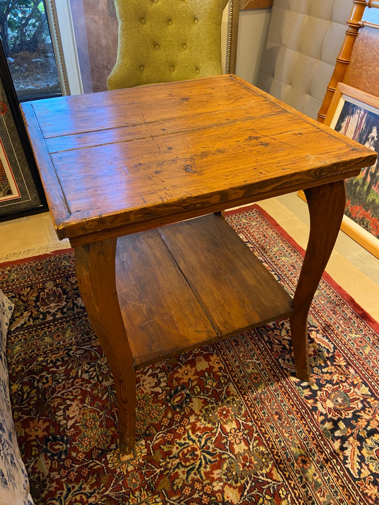 Antique Pine Side Table (25620)
