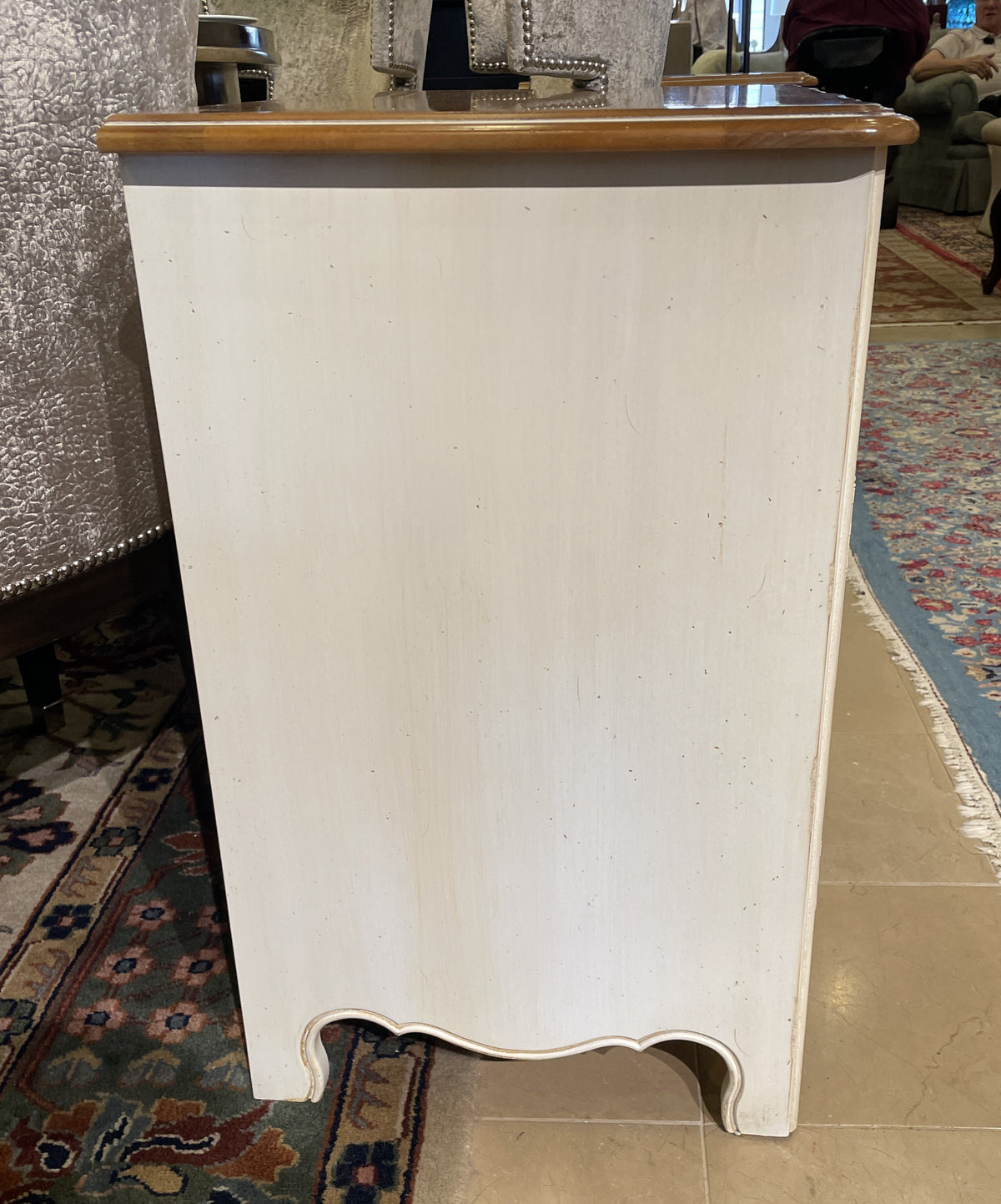 Ethan Allen French Country Nightstand with Cabinet AS IS (0PU00B)