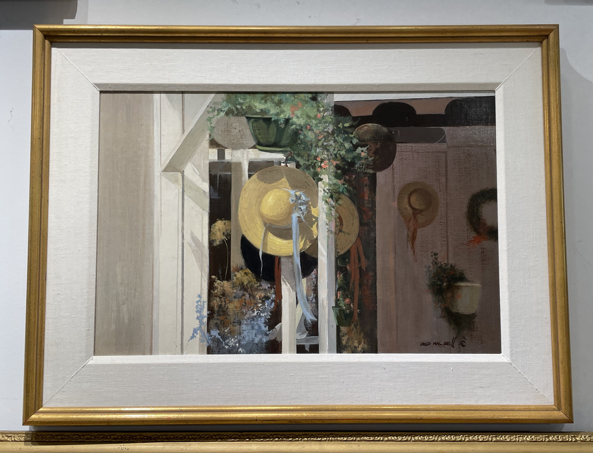 Fred McNeil Oil on Canvas, Hat (0PY004)