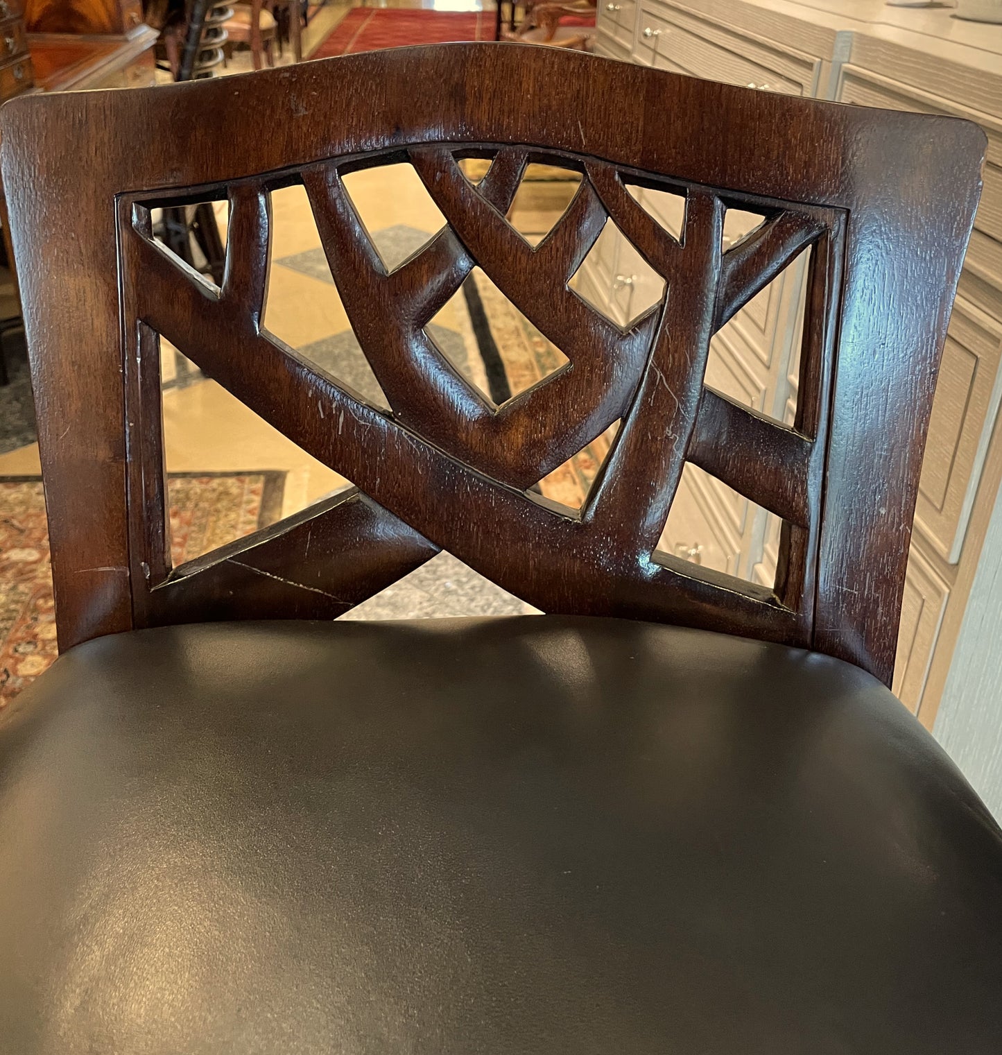 Pair of Martin Pierce "Hedgerow" Barstools AS IS (2 Pairs Available) (V9F8T4)