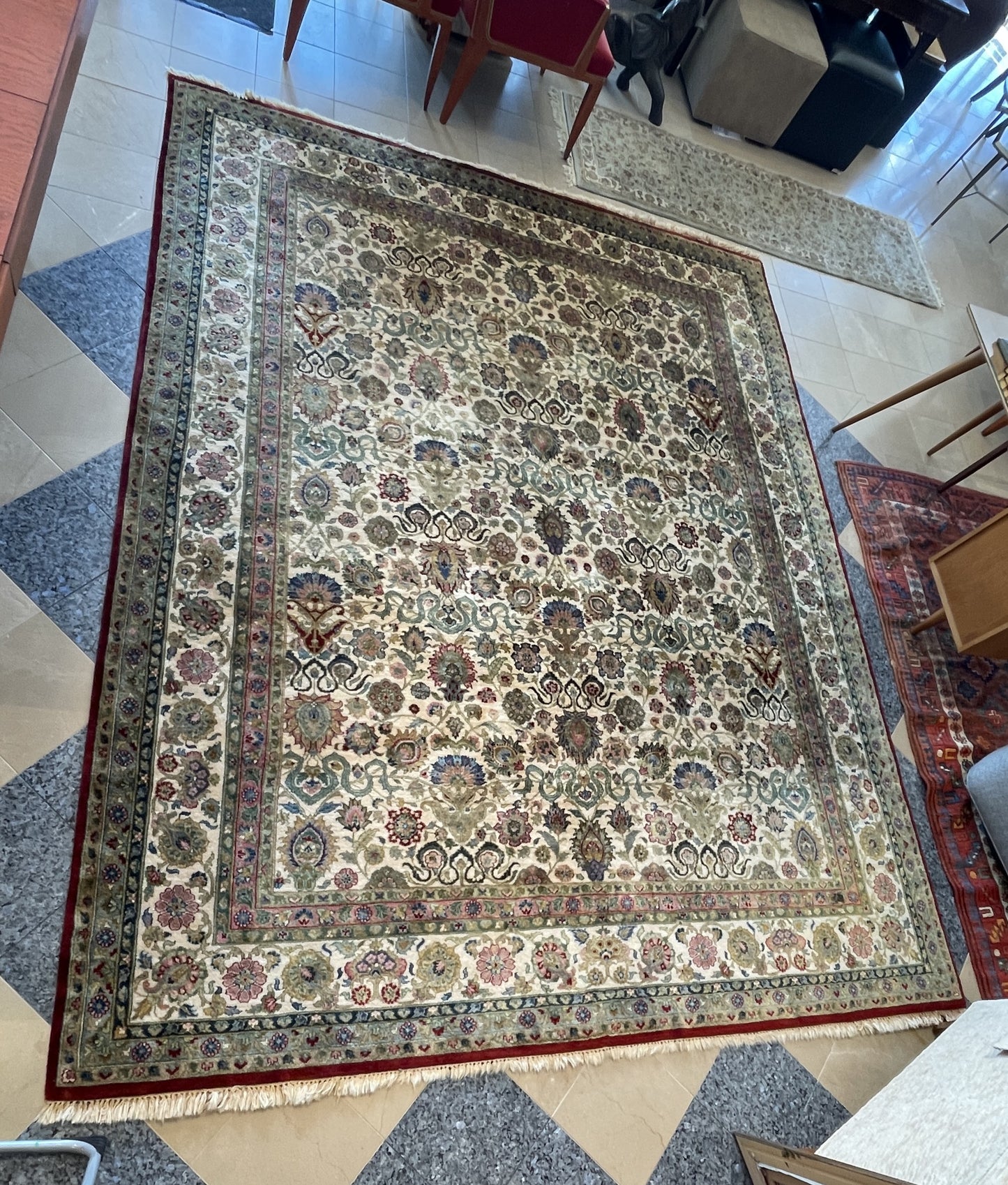 Vintage Tabriz Rug (Approx. 8'9x11'1) (0M7002)