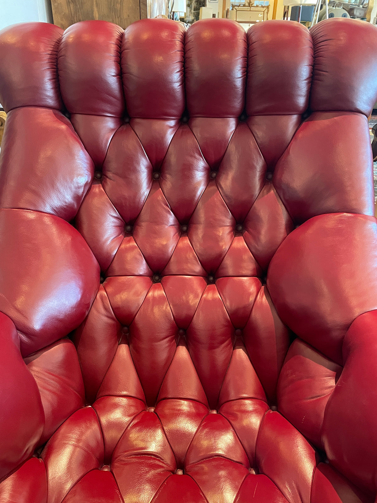 Carl Forslund "Rip Van Lee" Tufted Chair and ottoman, 1980s (0Q0003)