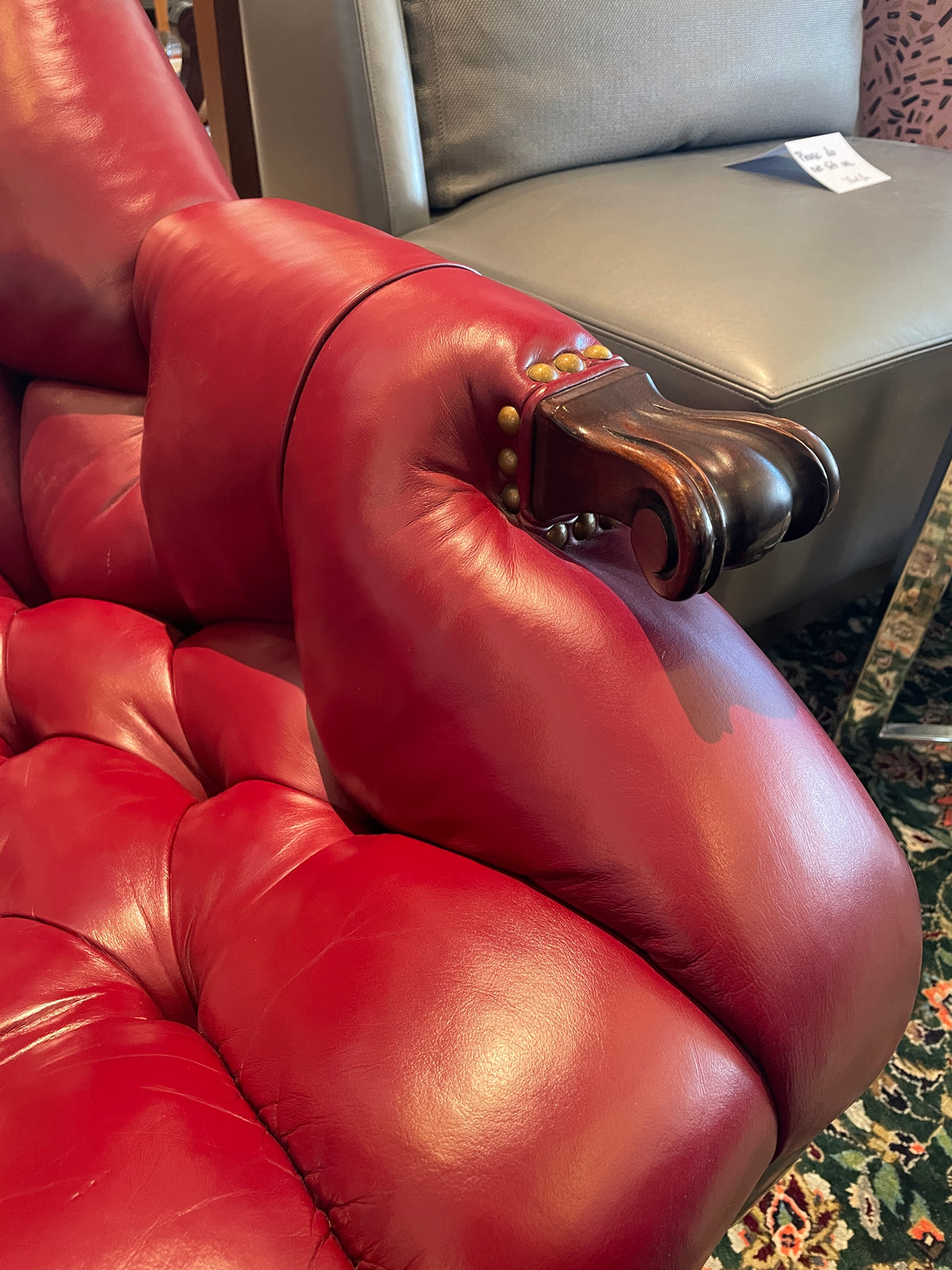 Carl Forslund "Rip Van Lee" Tufted Chair and ottoman, 1980s (0Q0003)