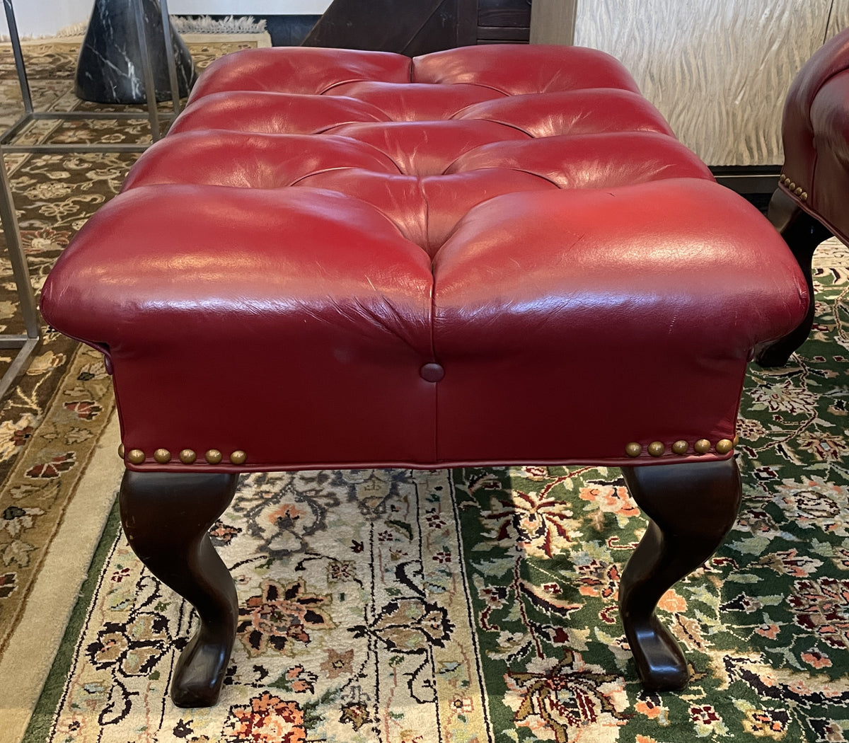 Carl Forslund "Rip Van Lee" Tufted Chair and ottoman, 1980s (0Q0003)