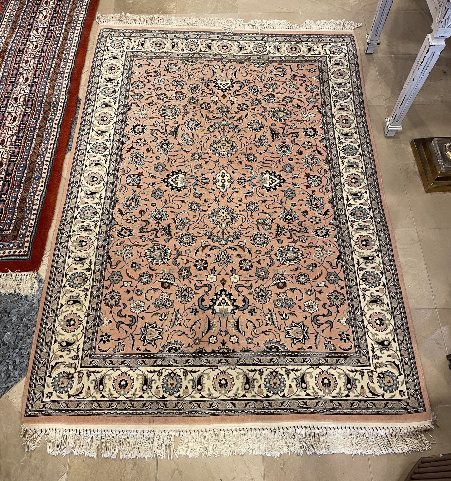 Pink Tabriz Rug (Approx. 4'1x5'9) (0M7003)