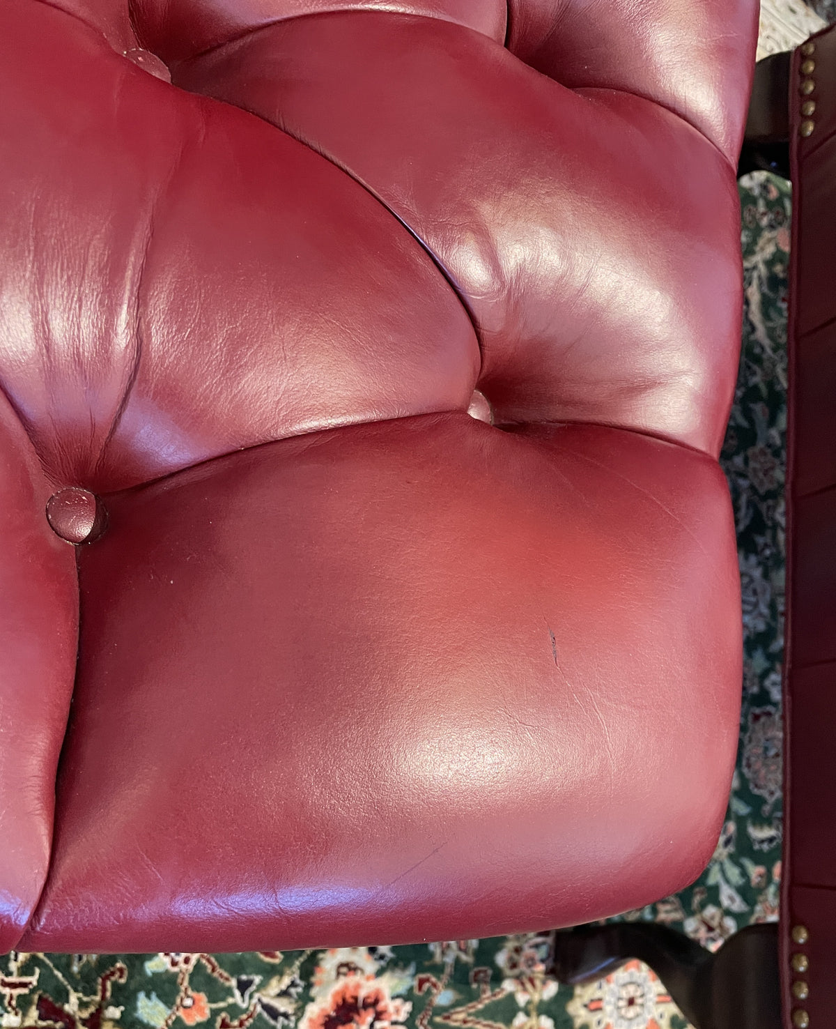 Carl Forslund "Rip Van Lee" Tufted Chair and ottoman, 1980s (0Q0003)