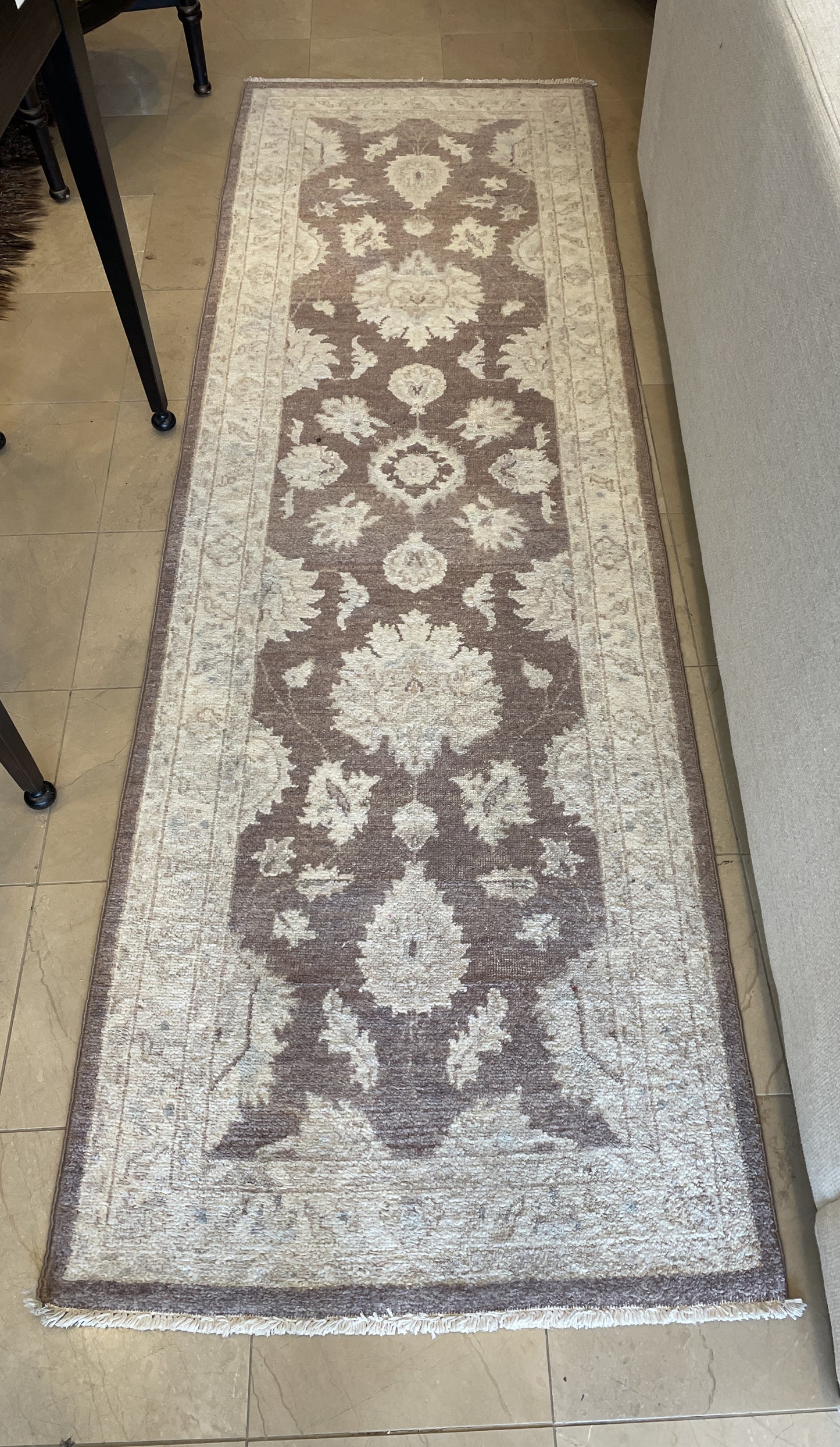 Bidjar Gray Taupe and Cream Runner (2'7x8') (0LP00B)